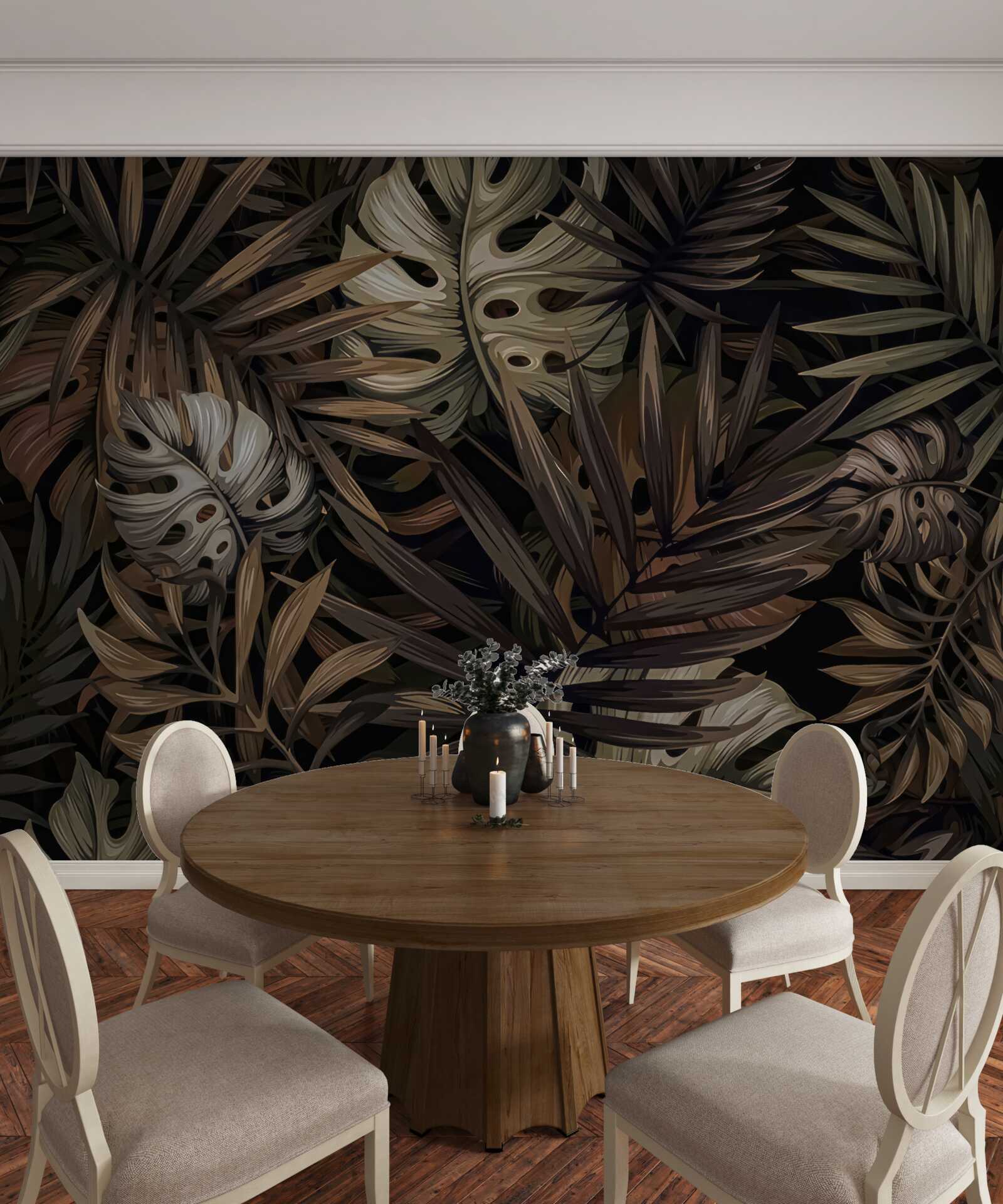 Fototapeta tropické listy v noci