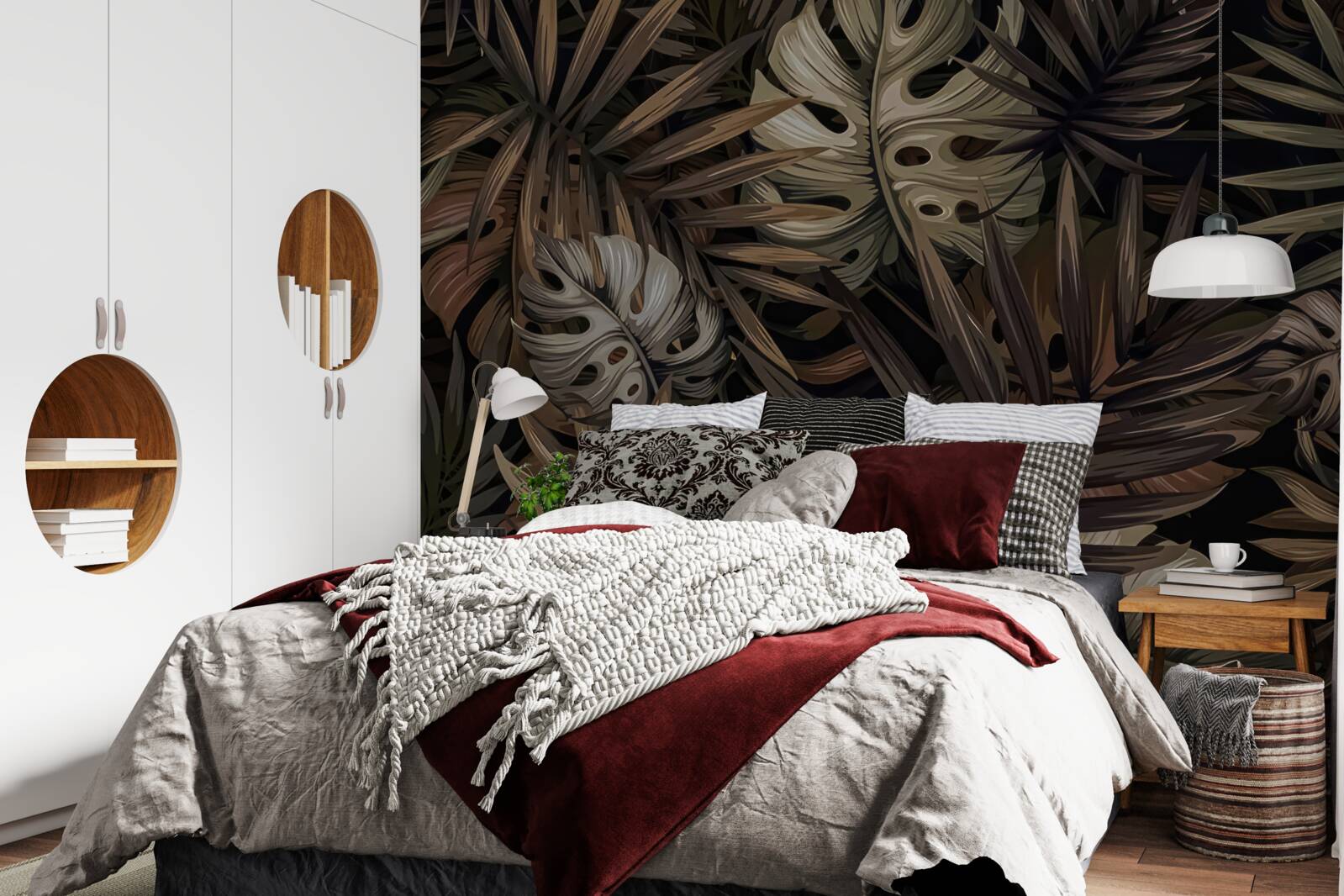 Fototapeta tropické listy v noci