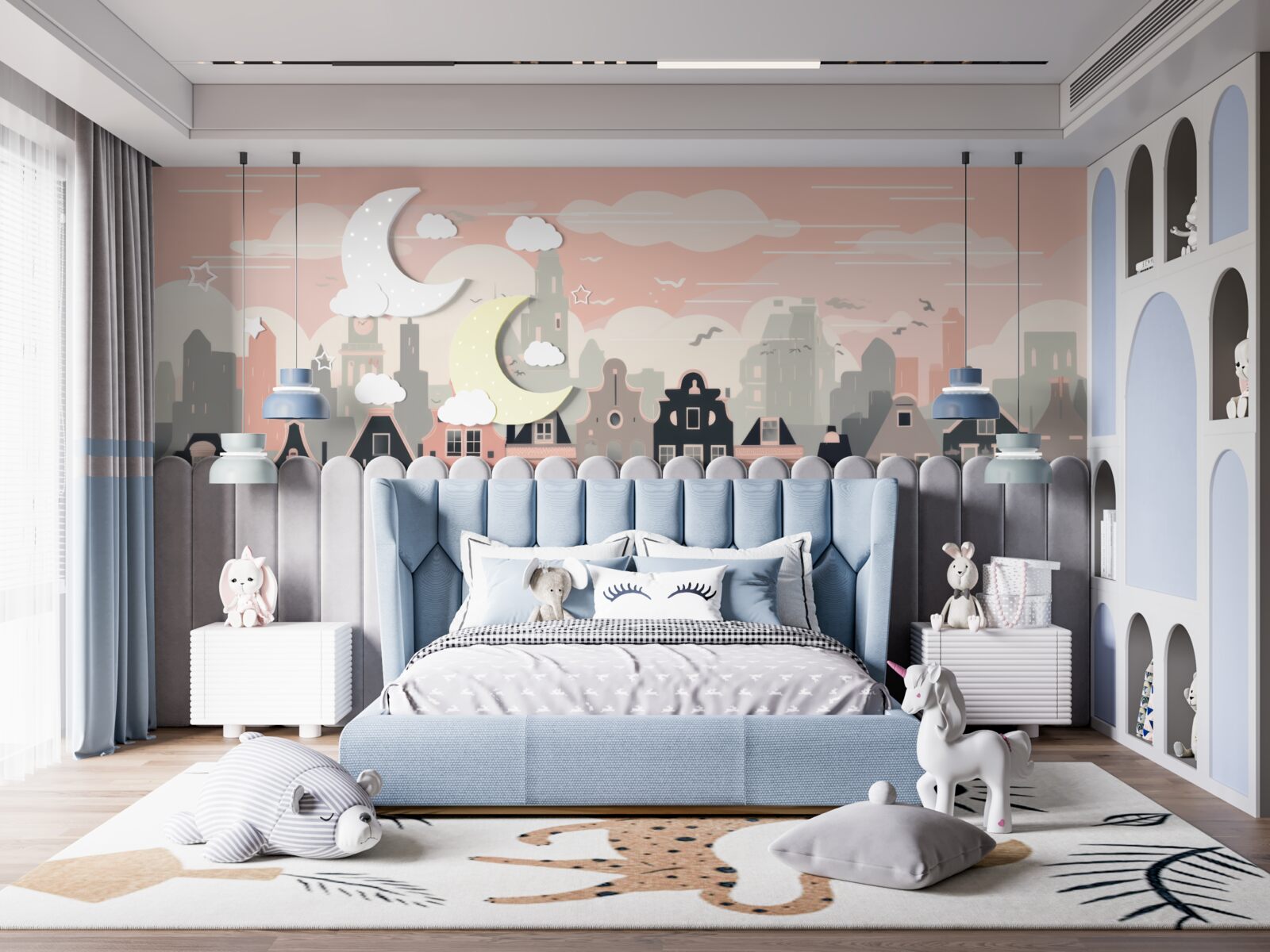 Fototapeta Svitanie osvetľuje mesto