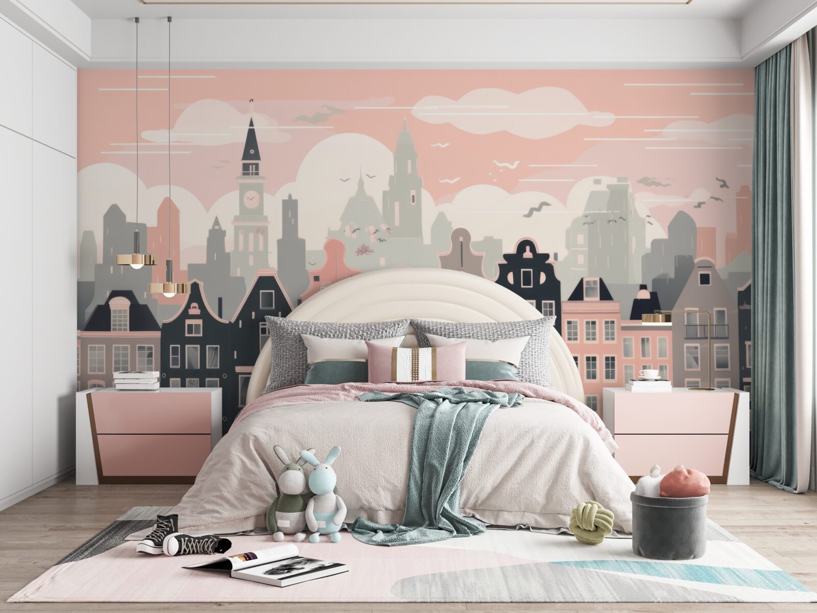 Fototapeta Svitanie osvetľuje mesto