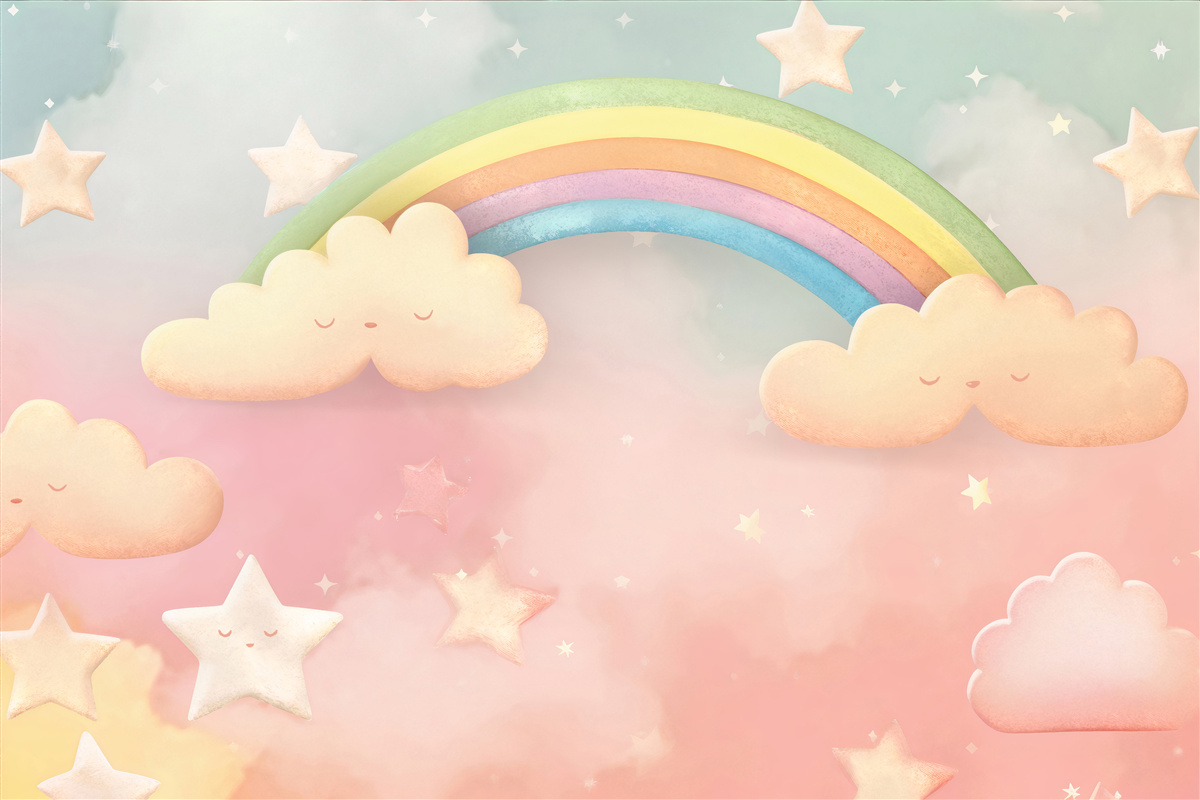 Fototapeta obrovská dúha na hviezdnej oblohe