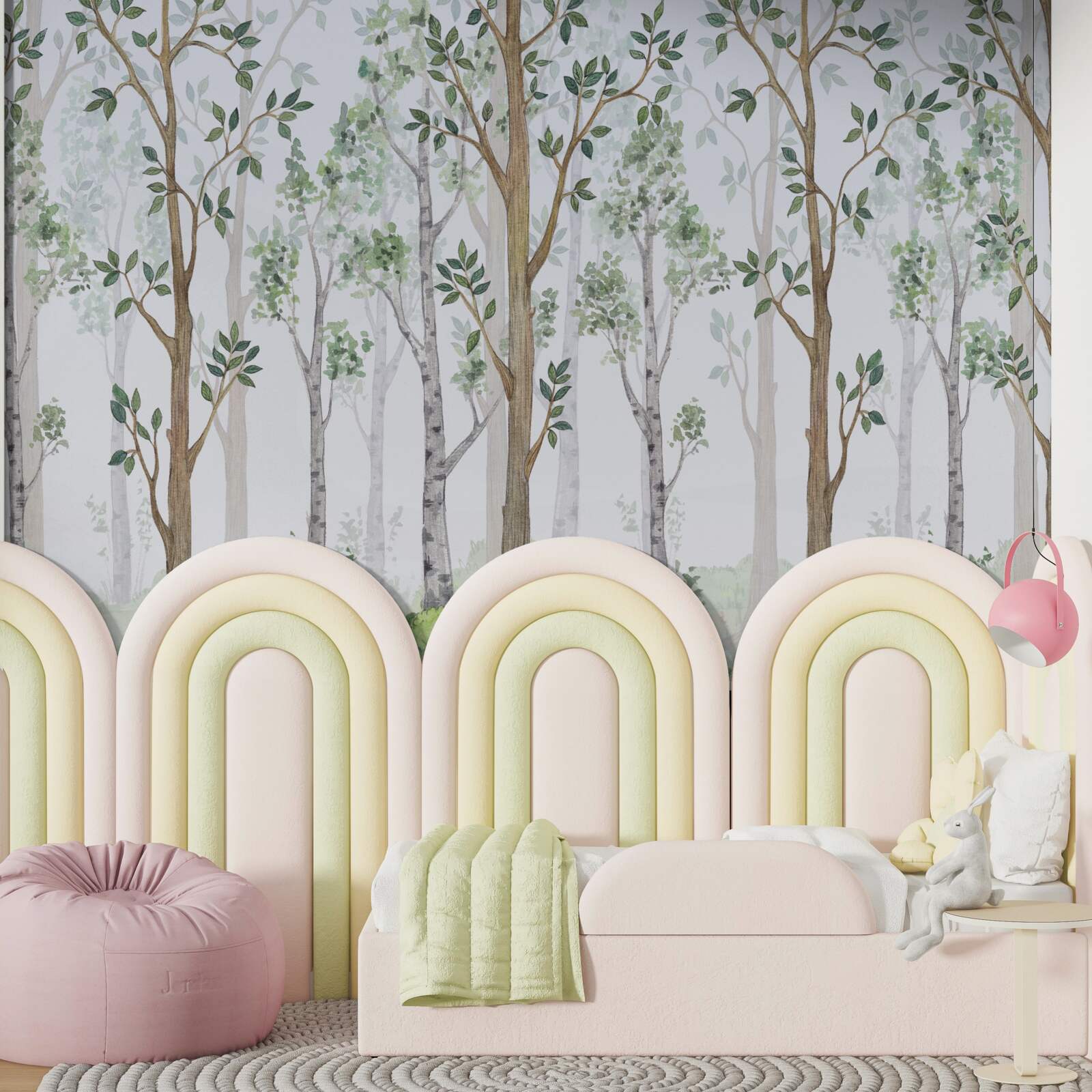 Fototapeta tenké zmiešané drevo