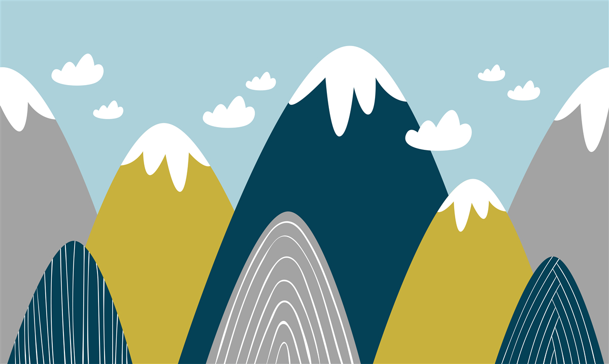 Fototapeta vrcholky hôr pokryté snehom