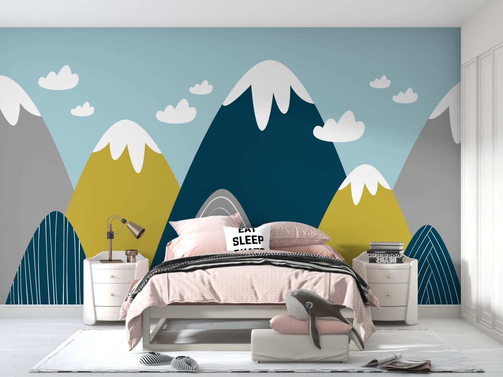 Fototapeta vrcholky hôr pokryté snehom