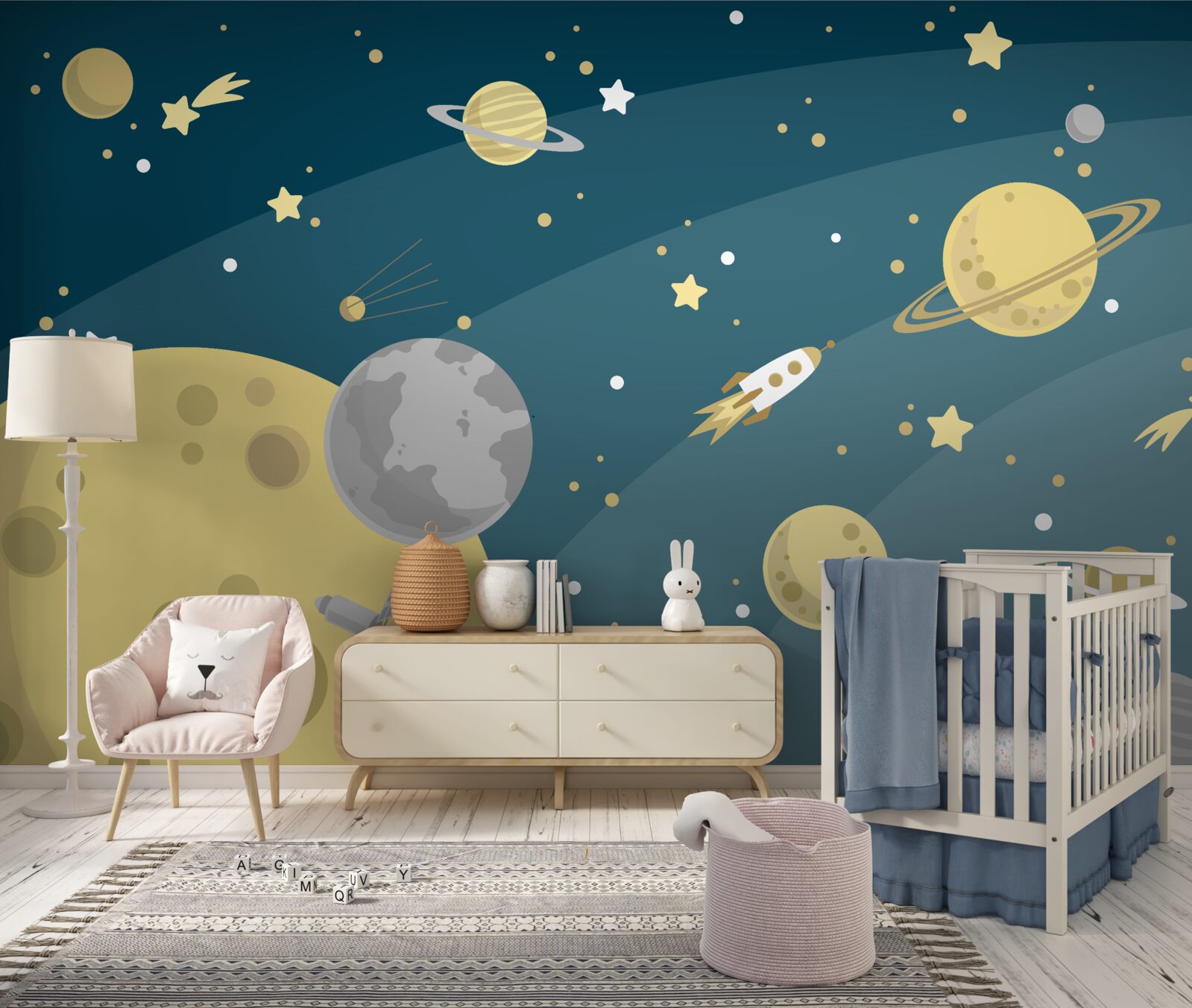 Fototapeta hviezdy a planéty vo vesmíre