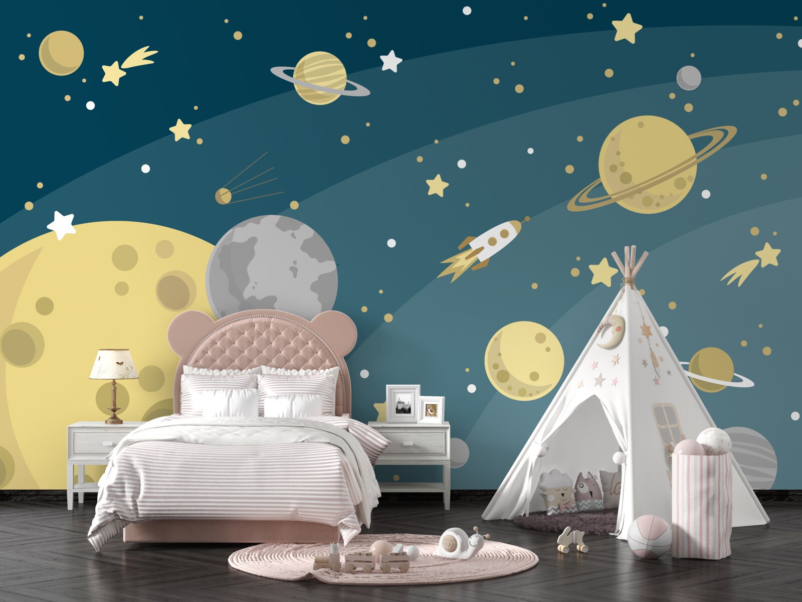 Fototapeta hviezdy a planéty vo vesmíre