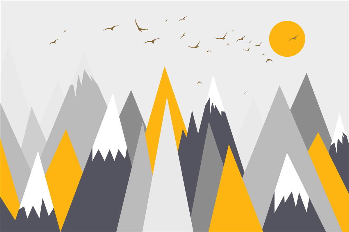 Fototapeta Slnečné lúče zalievajú vrcholky hôr