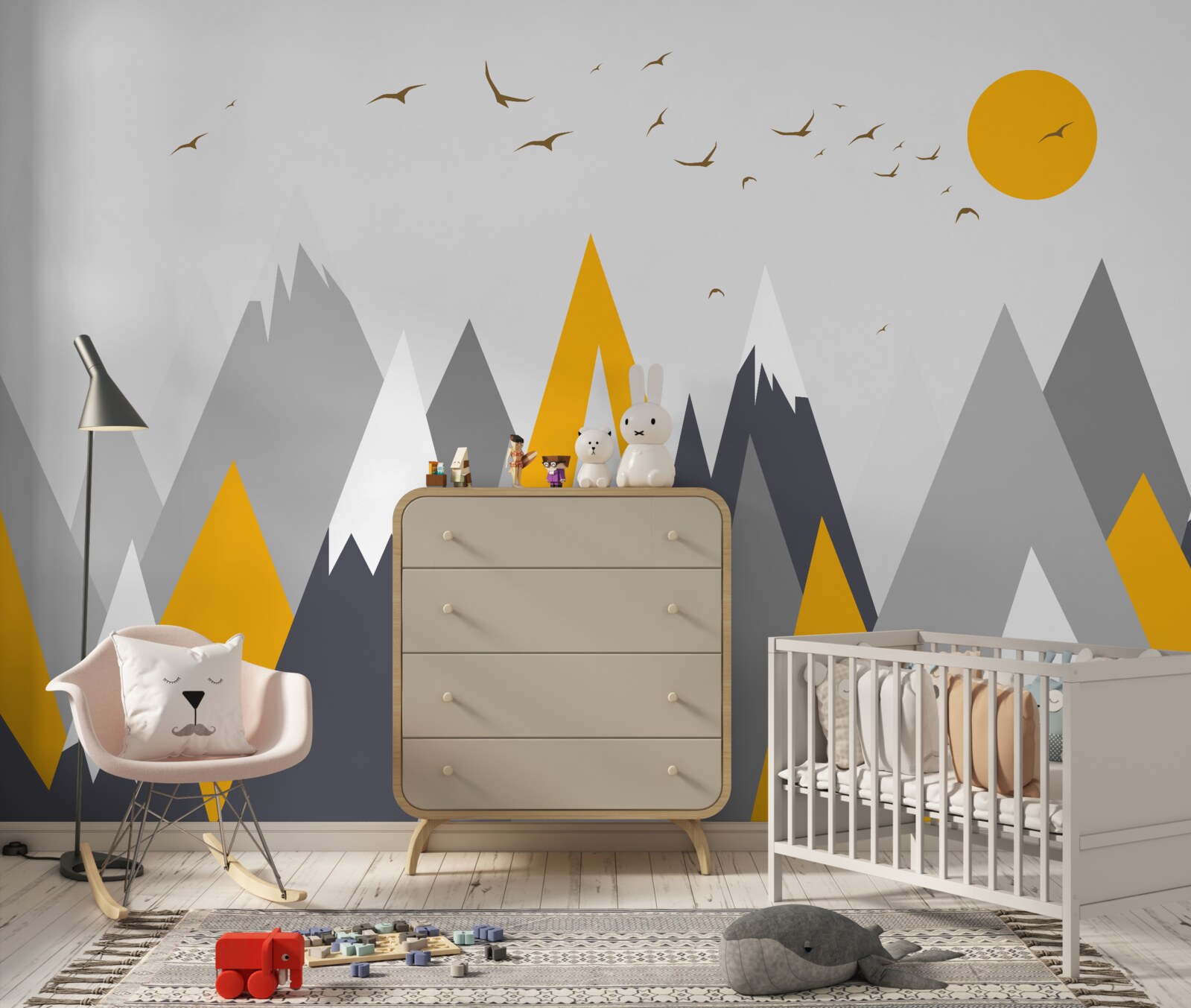 Fototapeta Slnečné lúče zalievajú vrcholky hôr