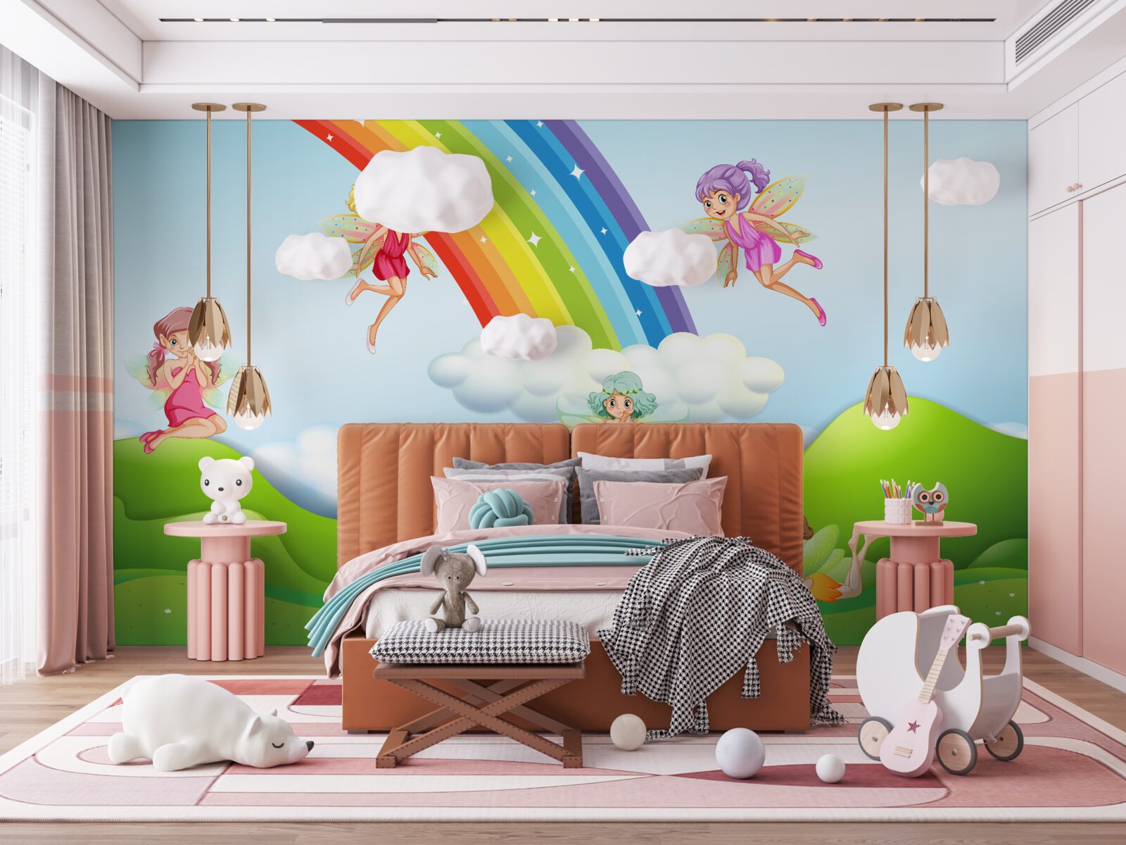 Fototapeta víly sú šťastné, že vidia dúhu