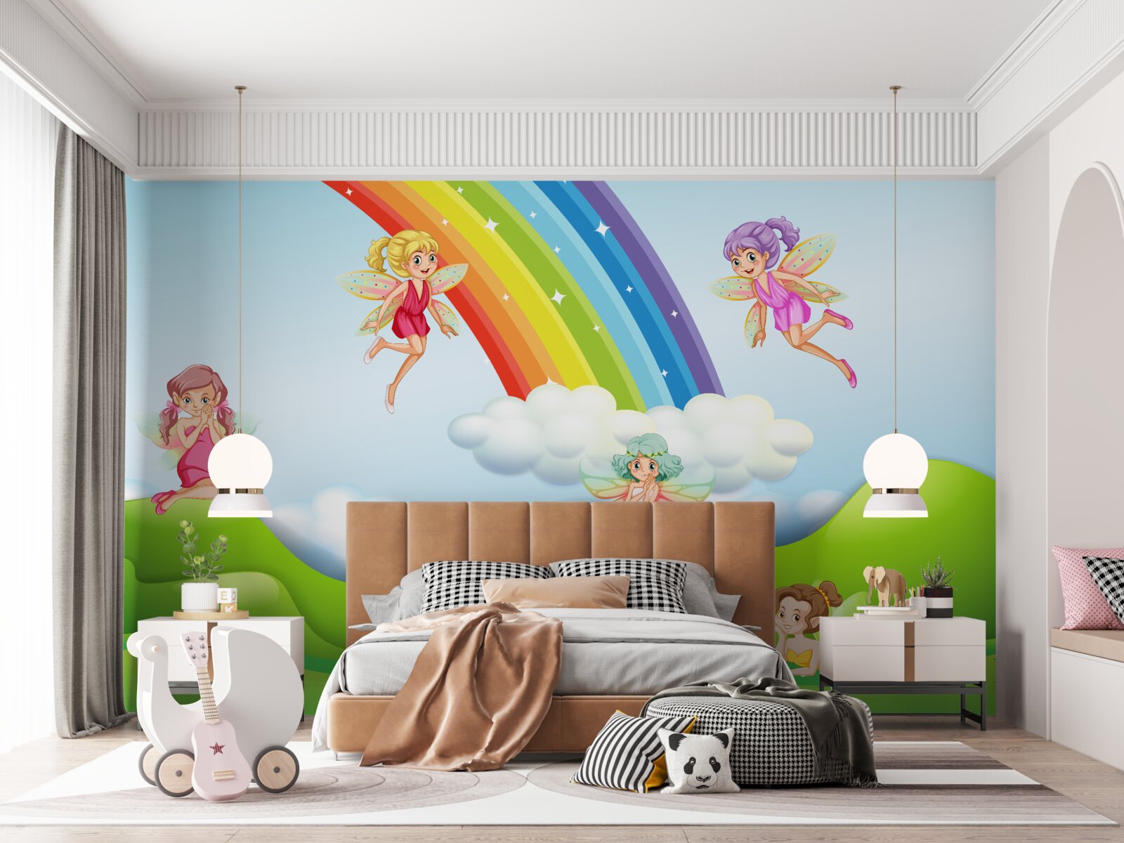 Fototapeta víly sú šťastné, že vidia dúhu