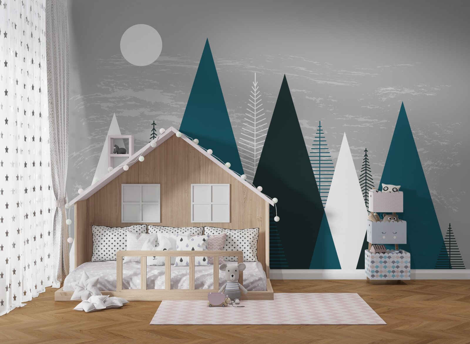 Fototapeta temnota zahalila smaragdový les