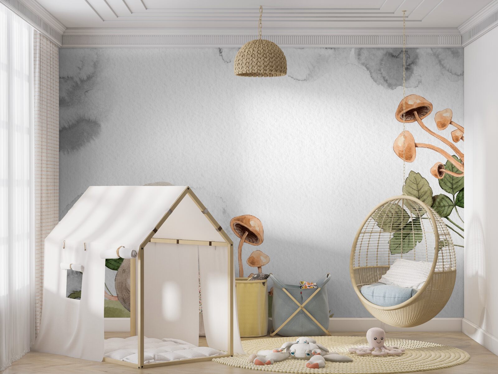 Fototapeta myš sa snaží nájsť spôsob, ako získať hubu