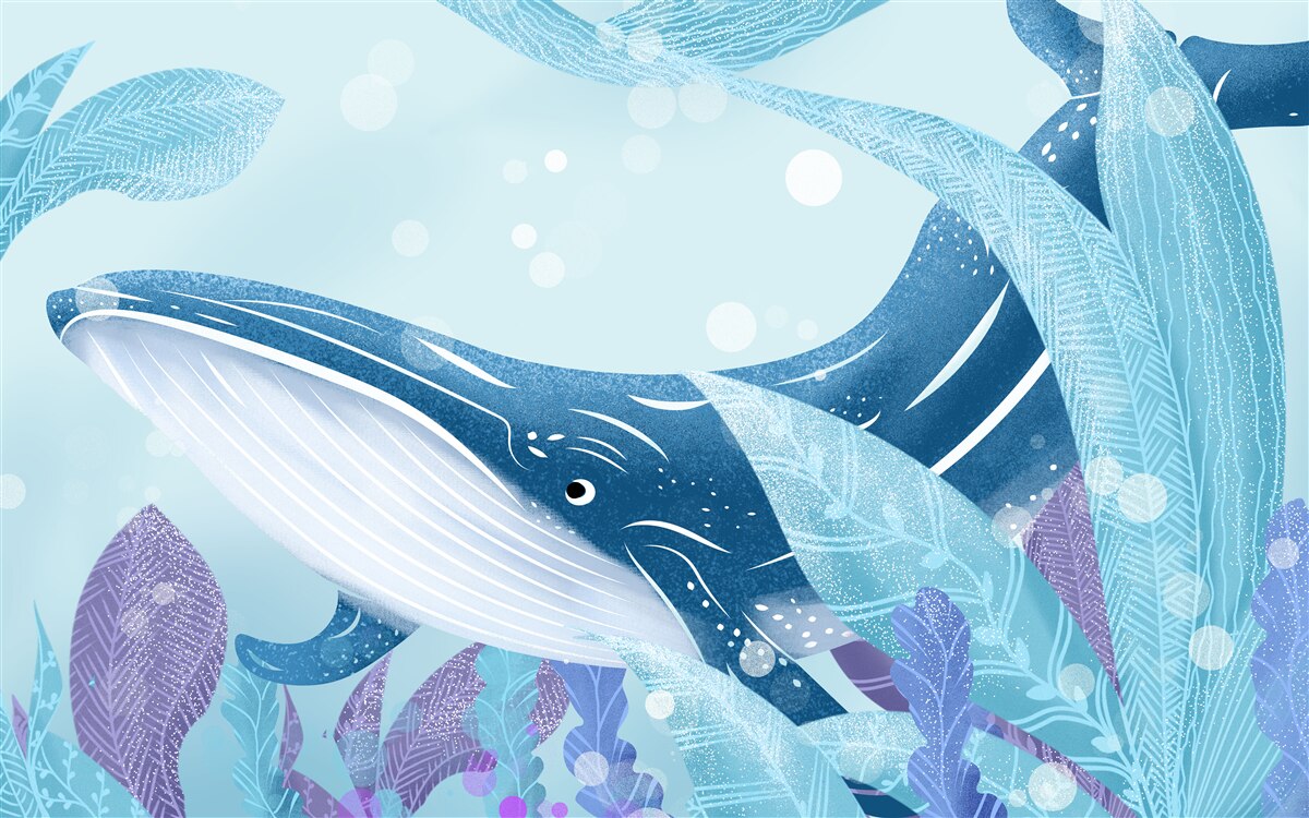 Fototapeta v listoch sa ukrýva obrovský vorvaň