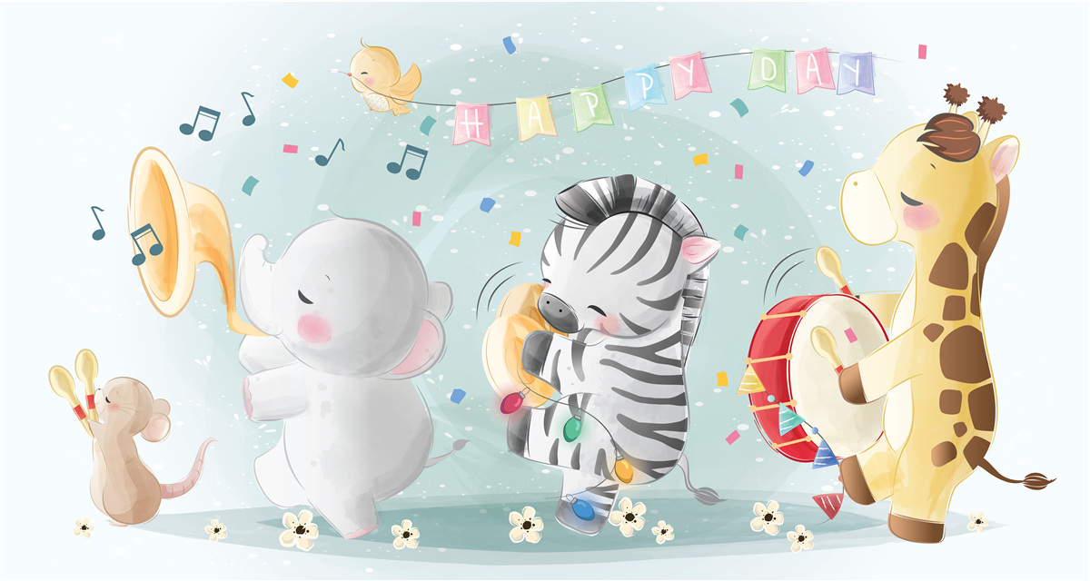 Fototapeta skupina mladých interpretov