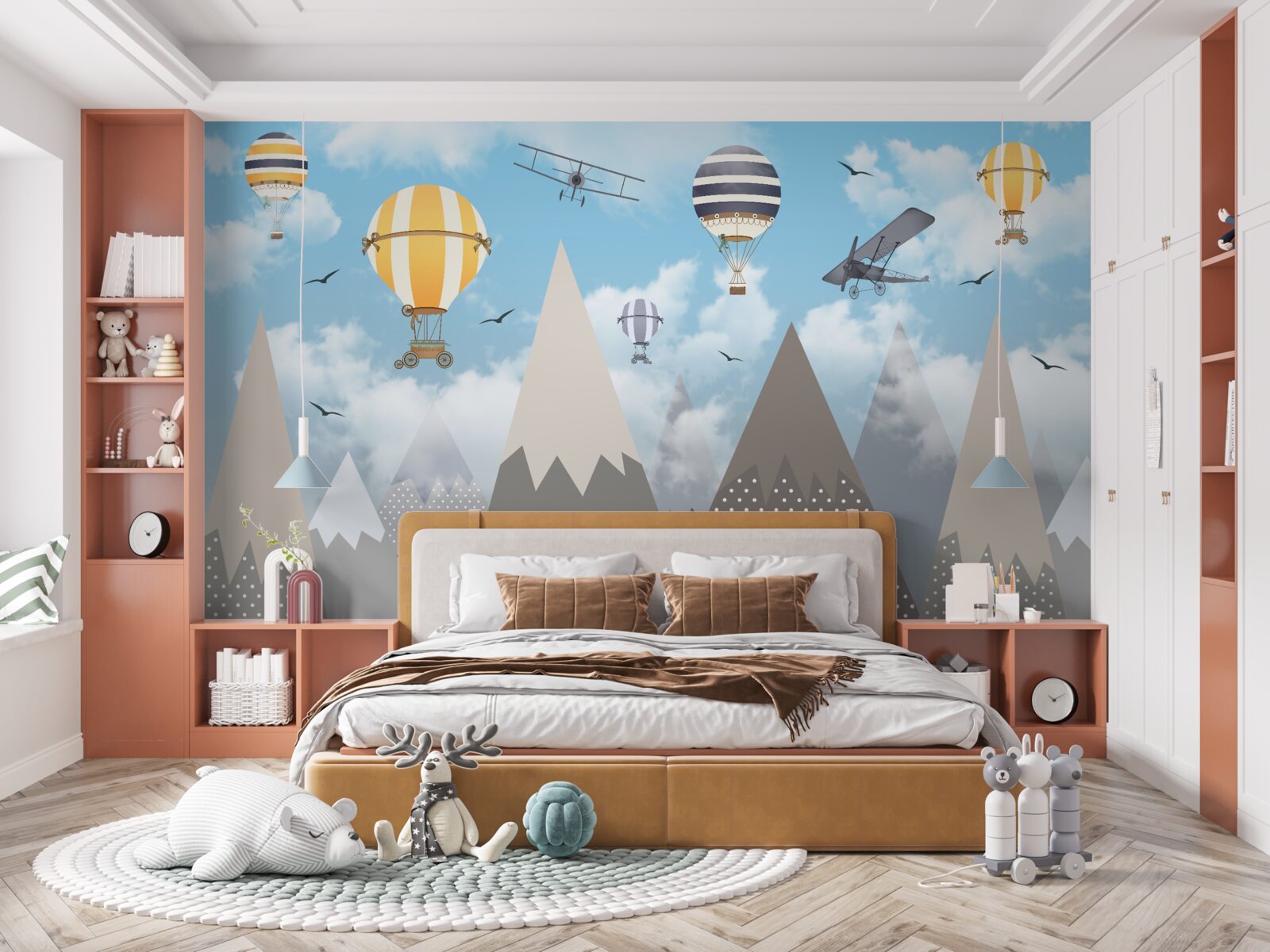 Fototapeta vozidlá na vrcholkoch hôr