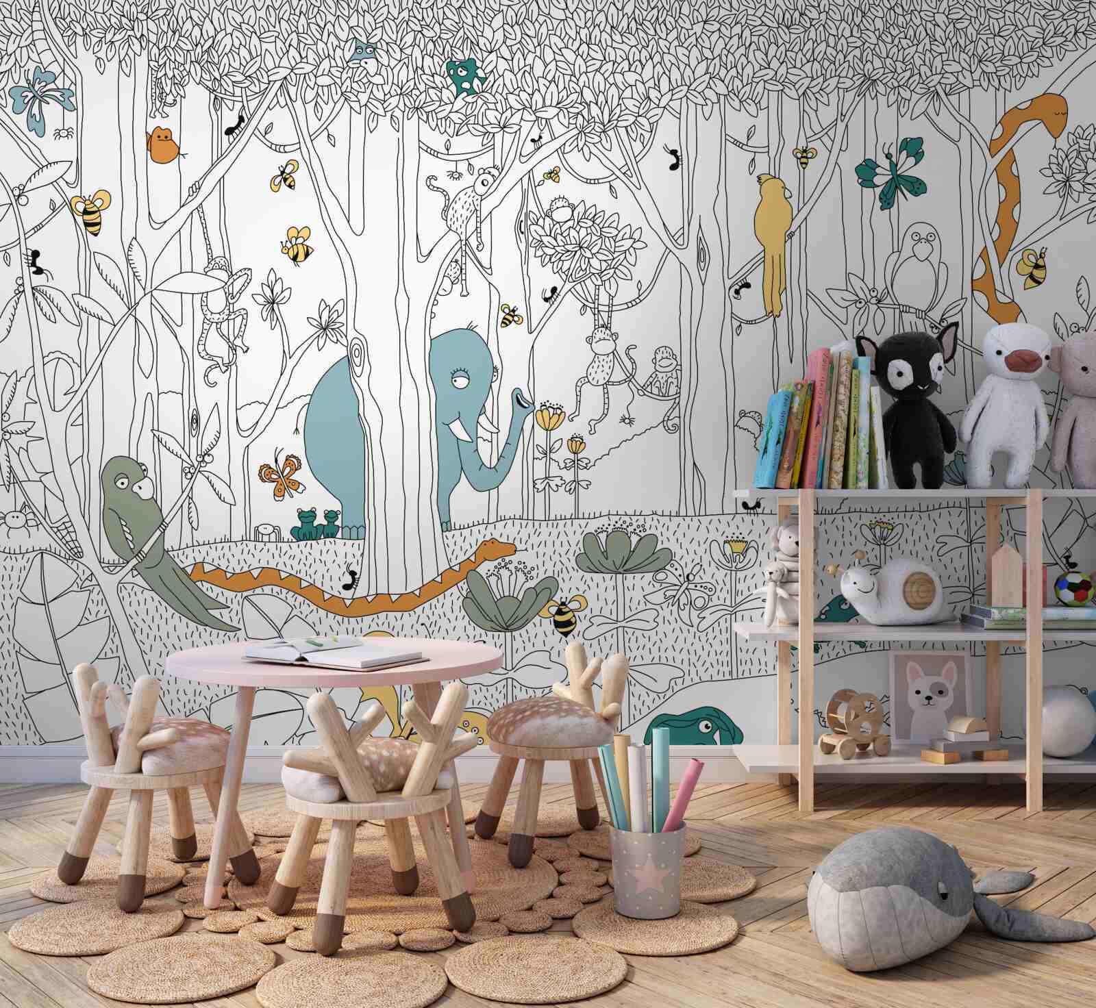 Fototapeta lesné zvieratká pre deti