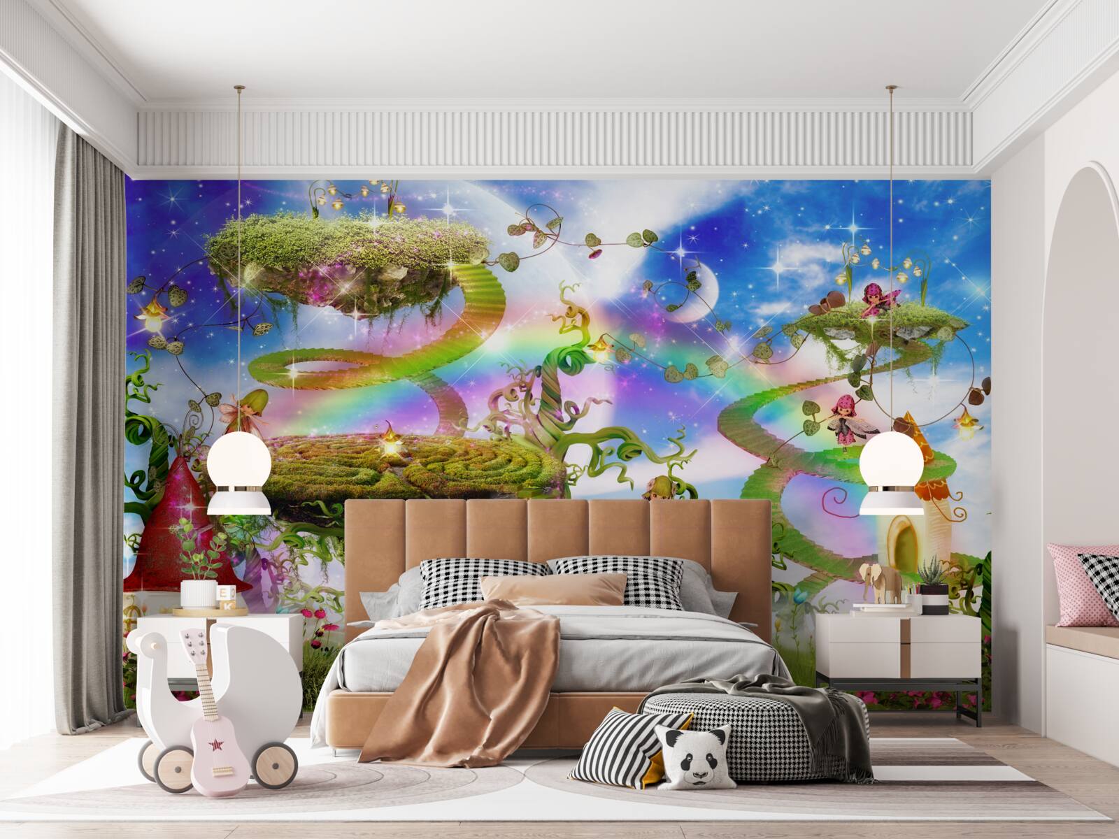 Fototapeta mesto snov medzi oblakmi