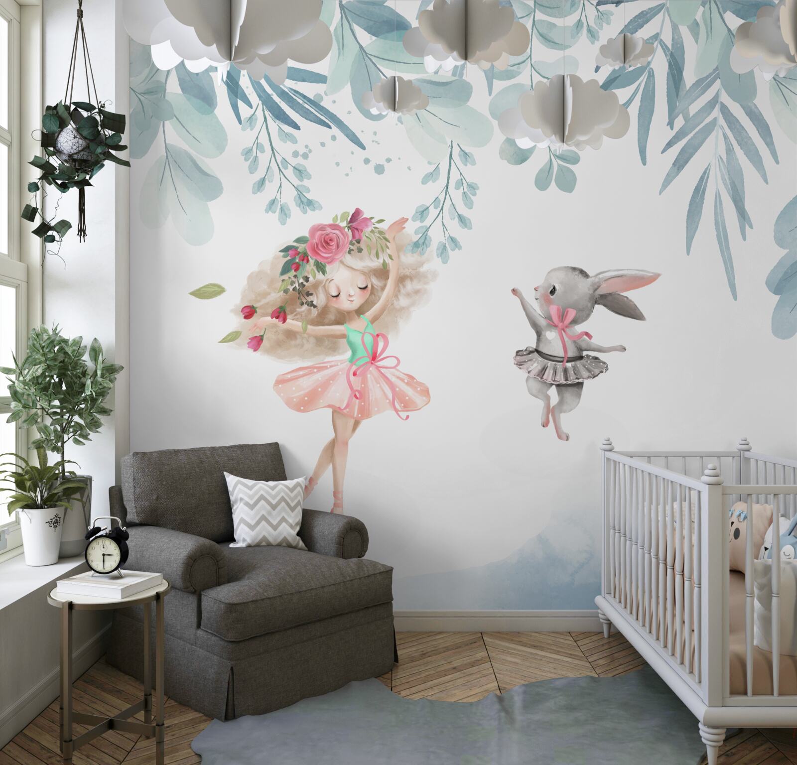 Fototapeta čarodejnica a jej kamarát králik