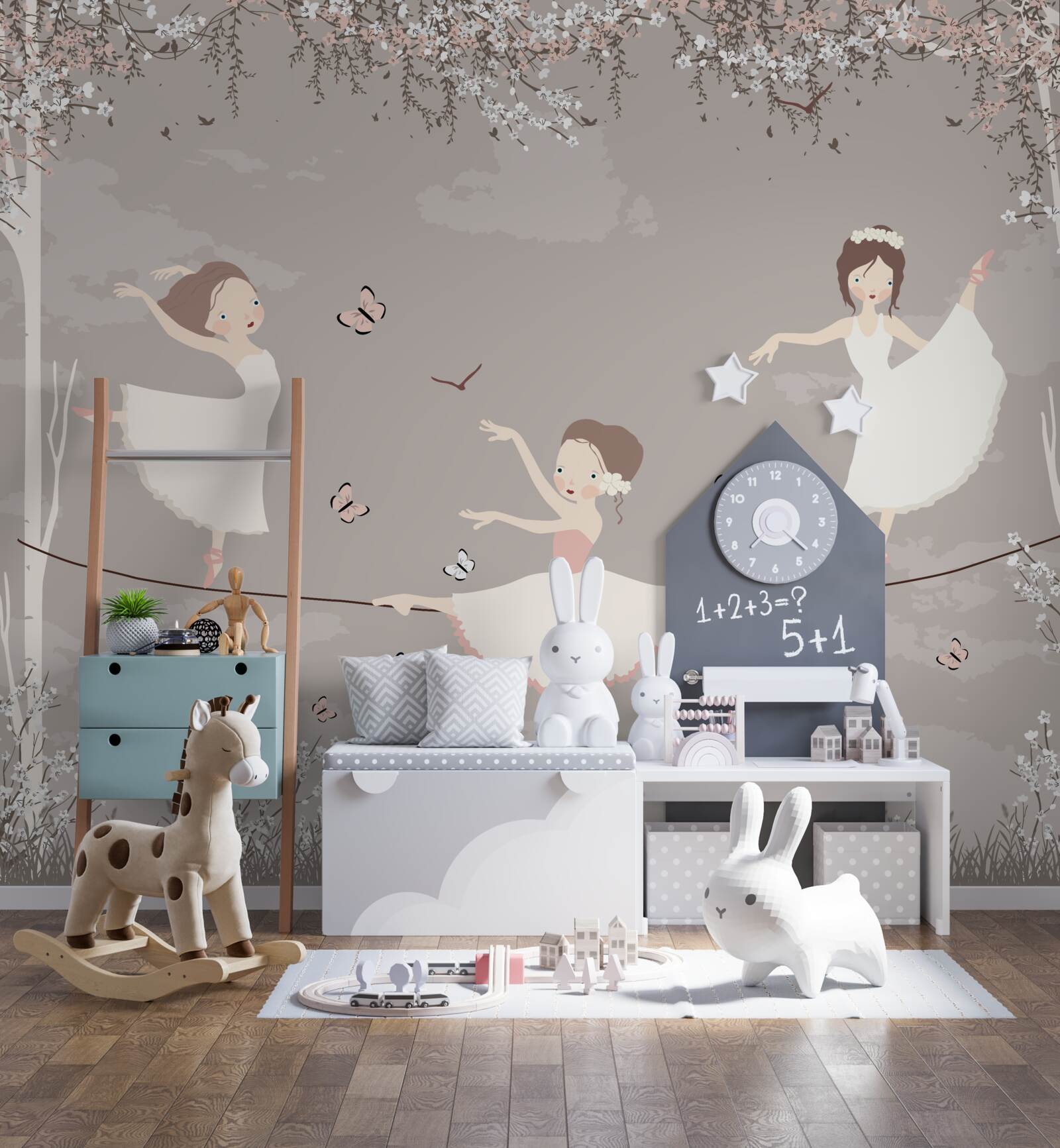 Fototapeta akrobatické dievčatá na lane