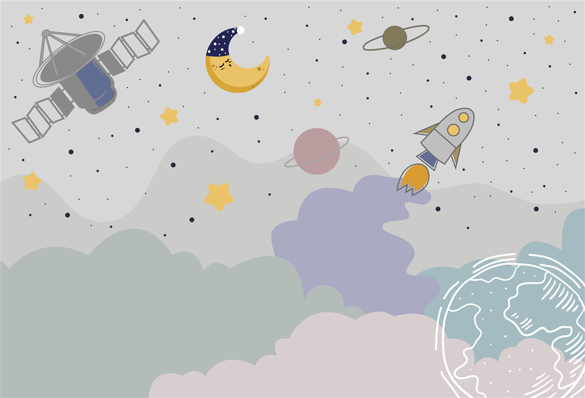 Fototapeta nebeských telies nad našou planétou