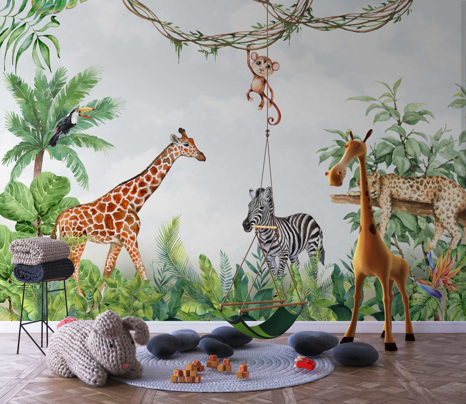 Fototapeta zvieratá z tropických oblastí odpočívajú