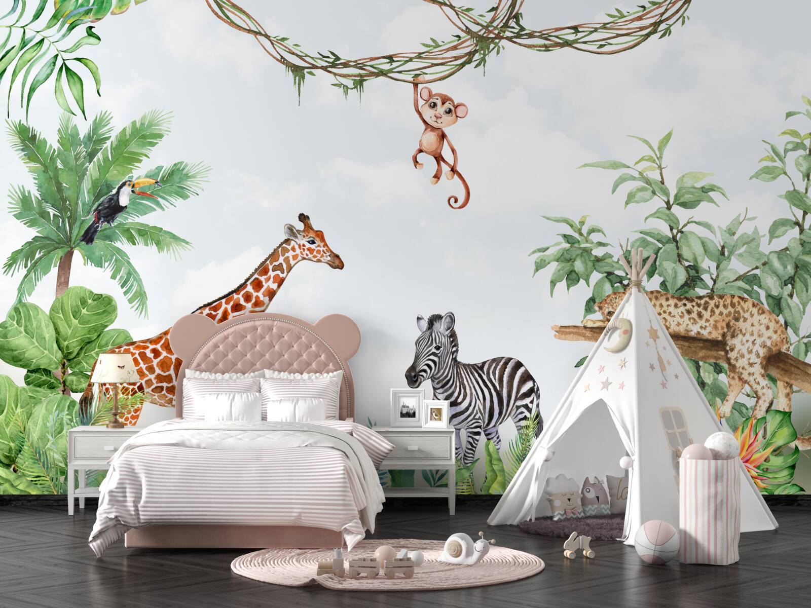 Fototapeta zvieratá z tropických oblastí odpočívajú