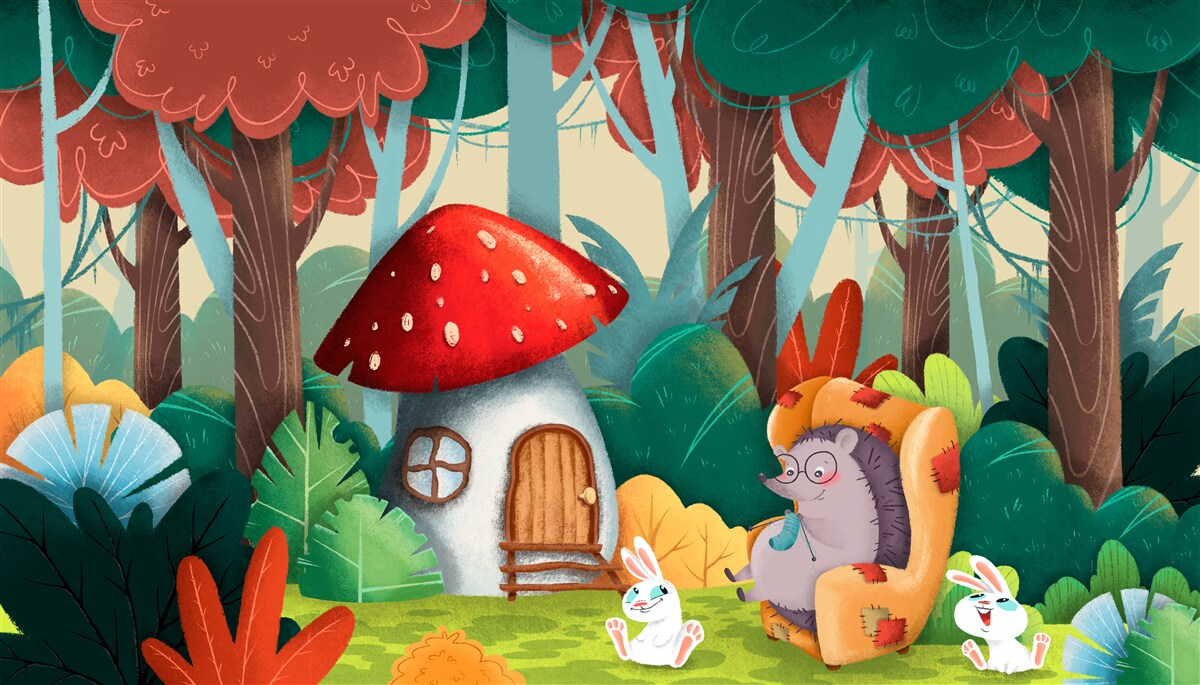 Fototapeta Babičkin domček pre ježka