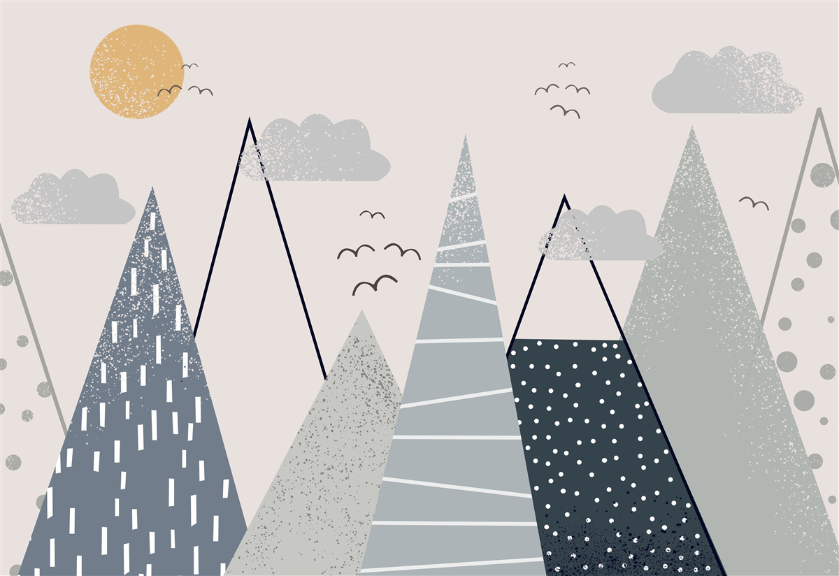 Fototapeta slnko sa schováva za štíty hôr