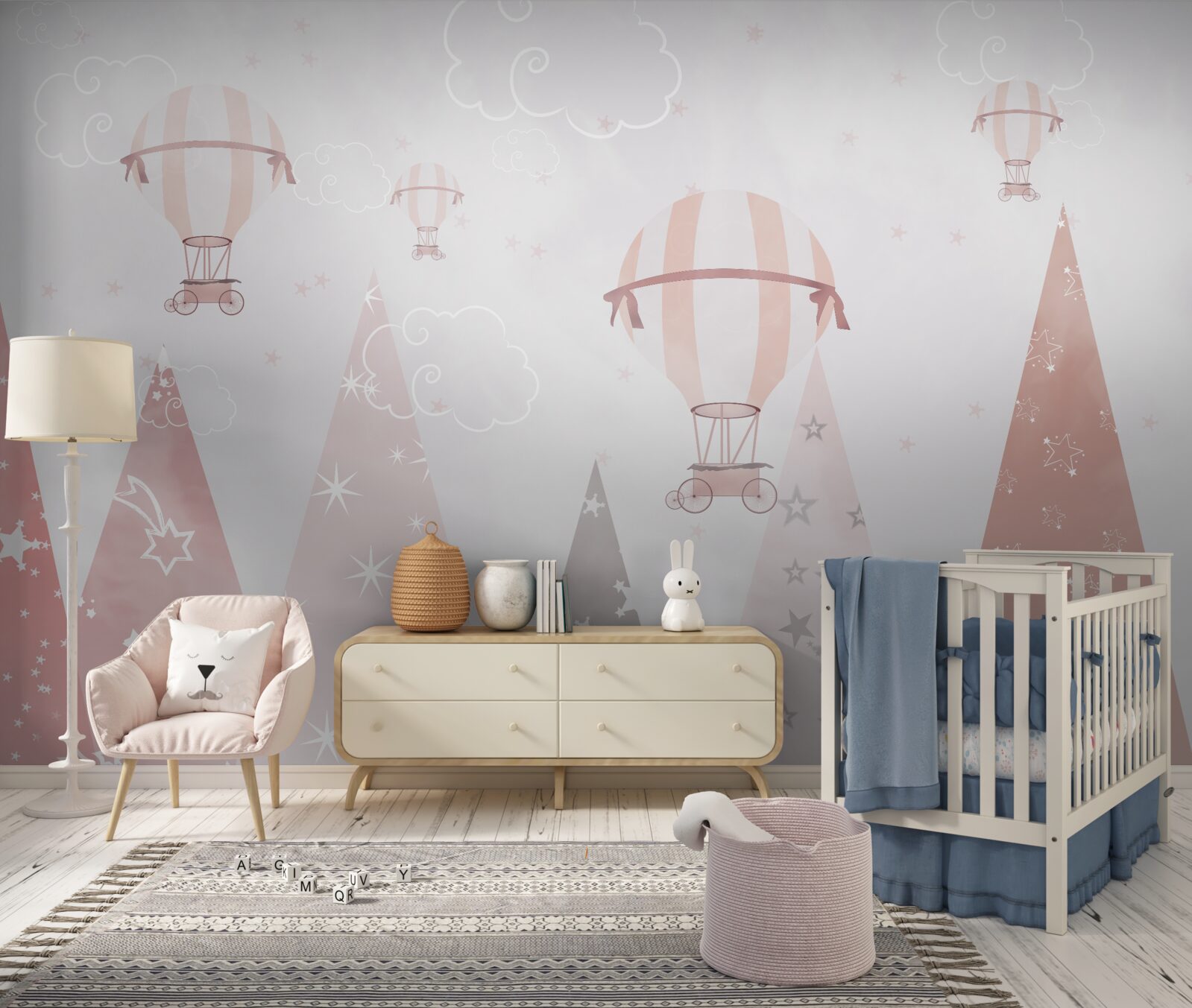 Fototapeta gule na oblohe sprchujú les žiariacimi hviezdami