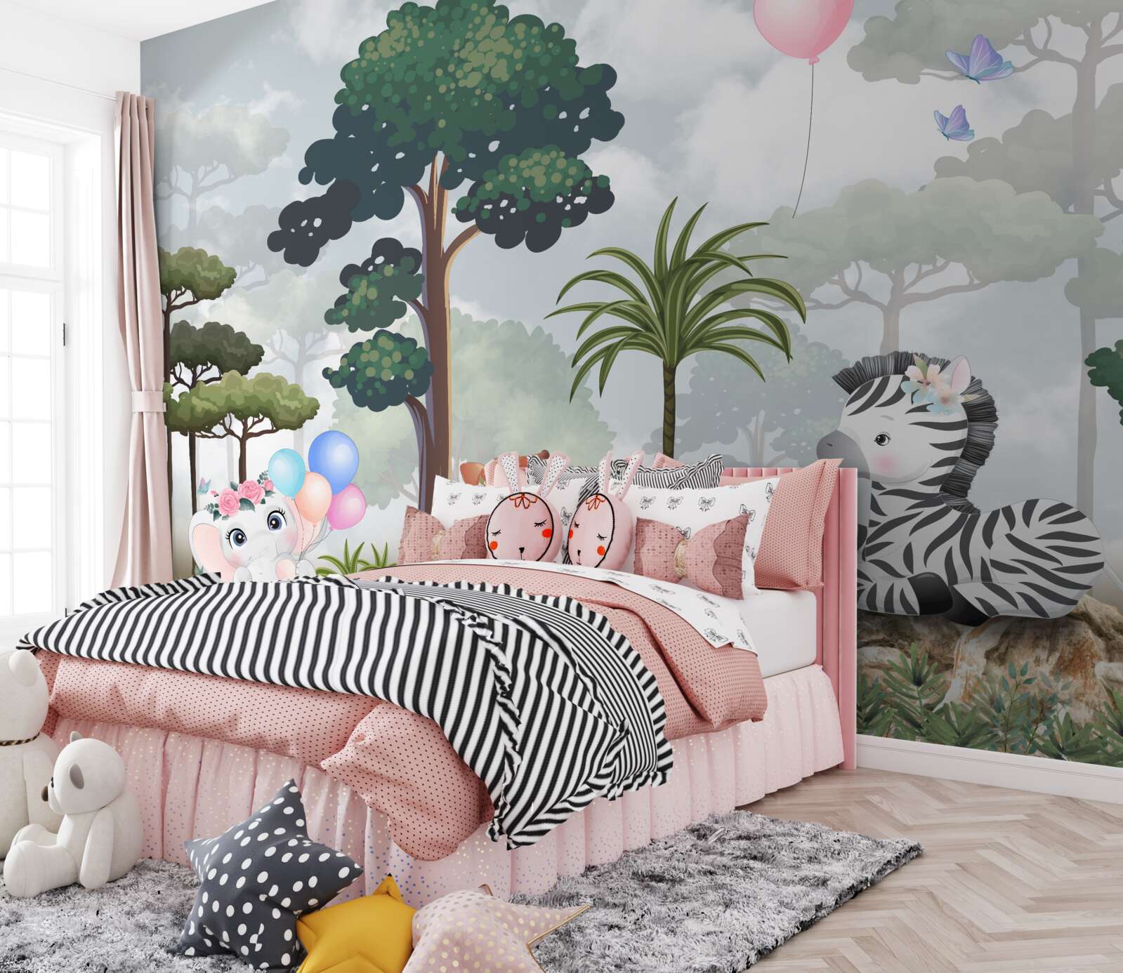 Fototapeta lesné zvieratká oslavujú svoje narodeniny