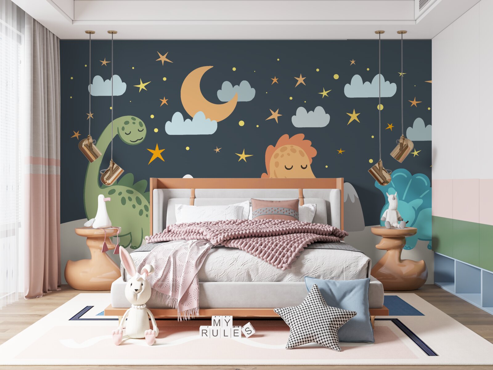 Fototapeta dinosaury idú spať