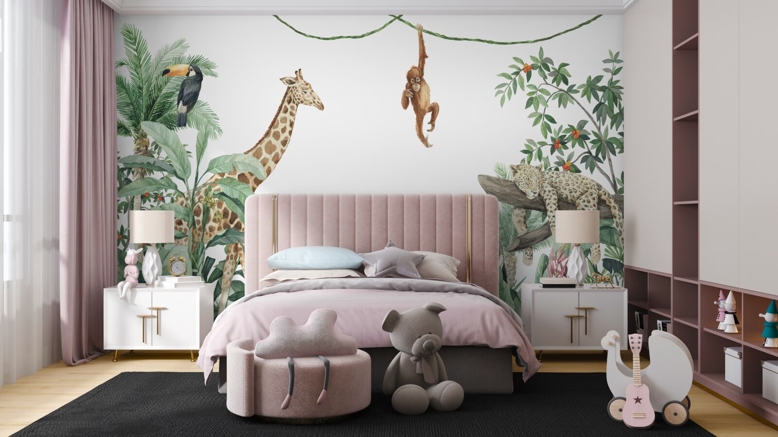 Fototapeta obyvatelia trópov sa bavia