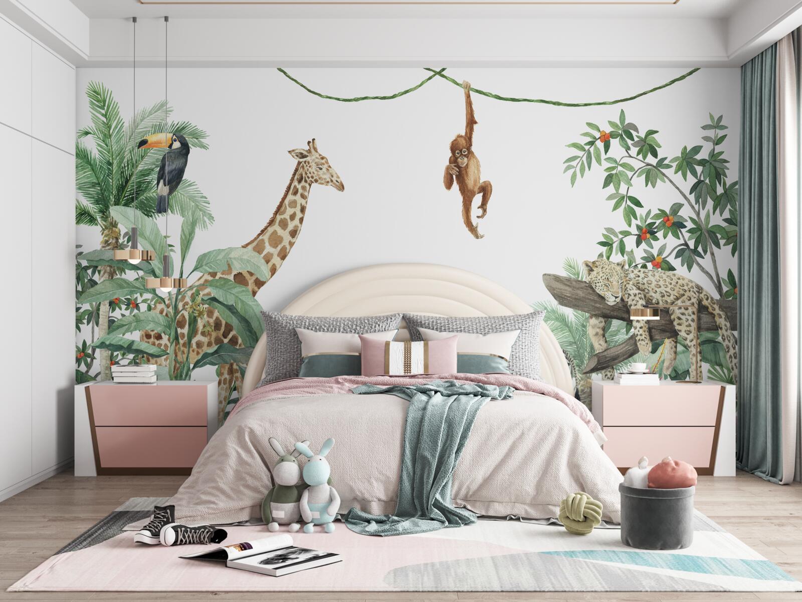 Fototapeta obyvatelia trópov sa bavia