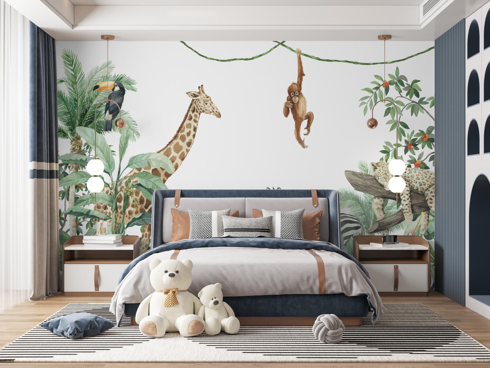 Fototapeta obyvatelia trópov sa bavia