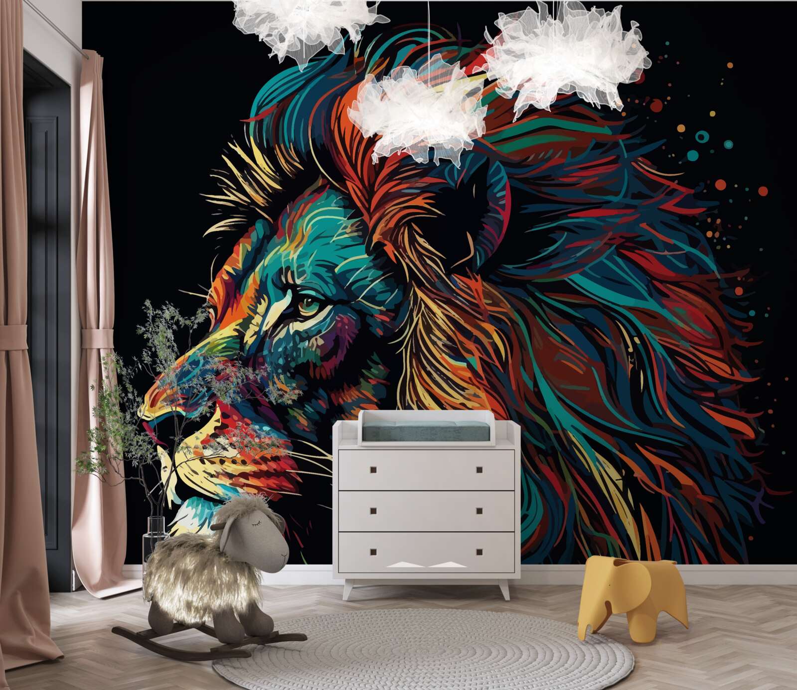 Fototapeta abstraktný obraz dospelého tigra