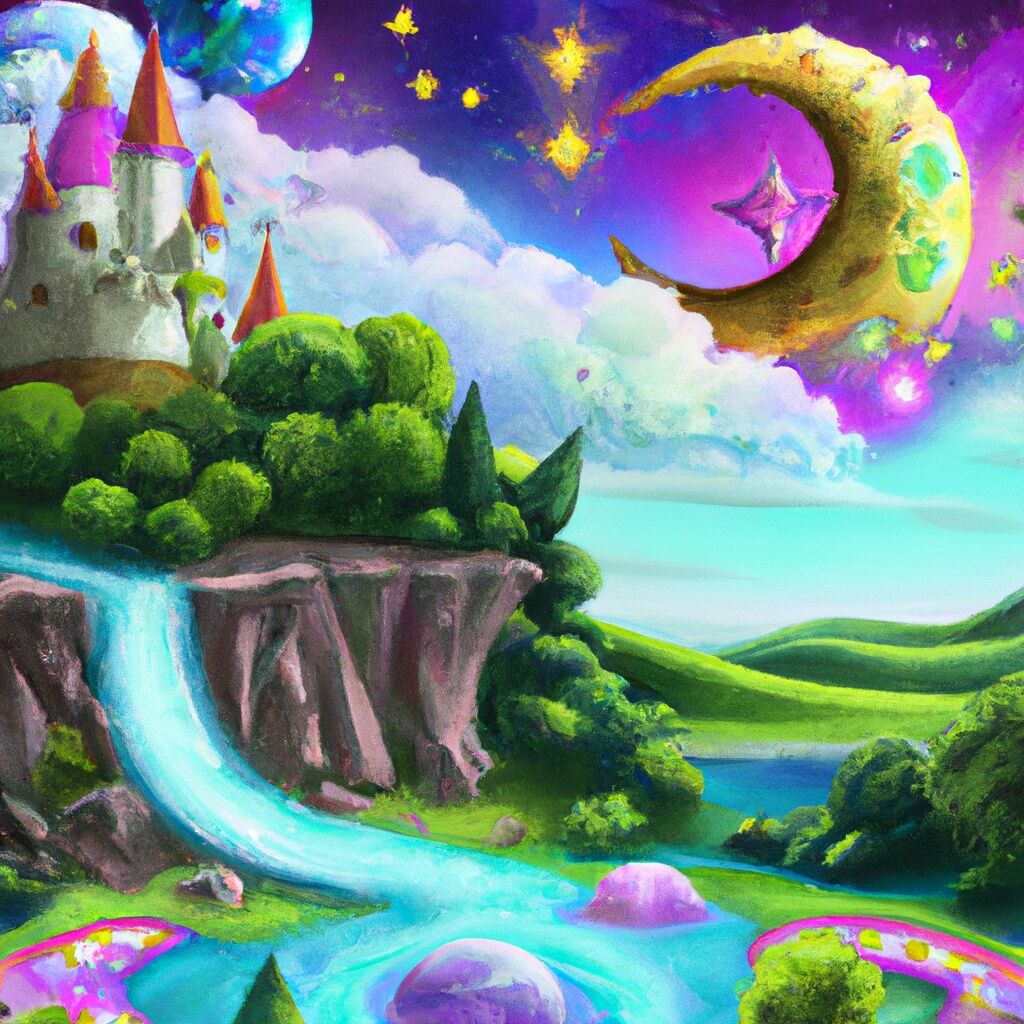 Fototapeta rozprávkový vodopád neďaleko nedobytnej pevnosti