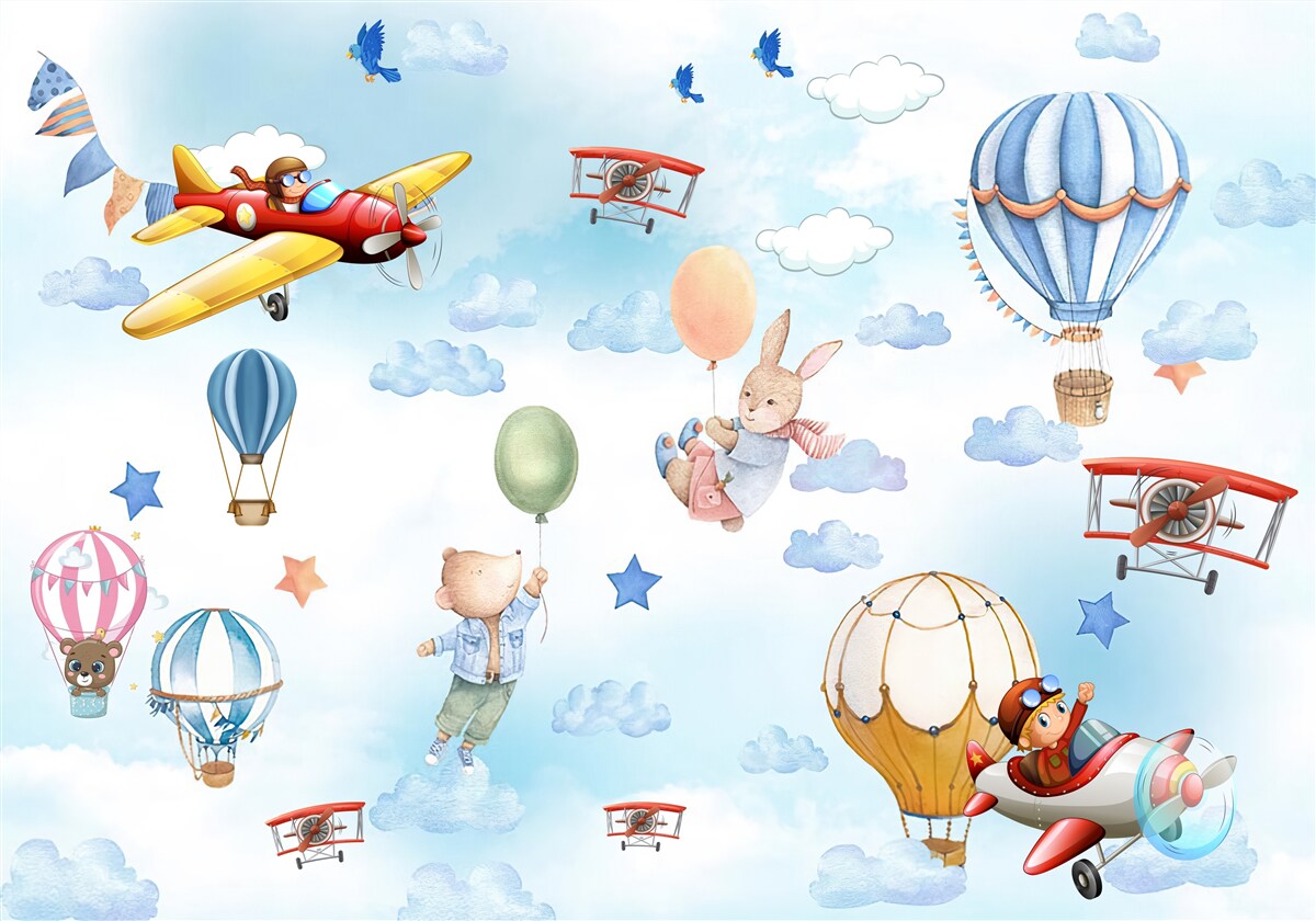 Fototapeta rozprávkové postavičky sa vznášajú na oblohe