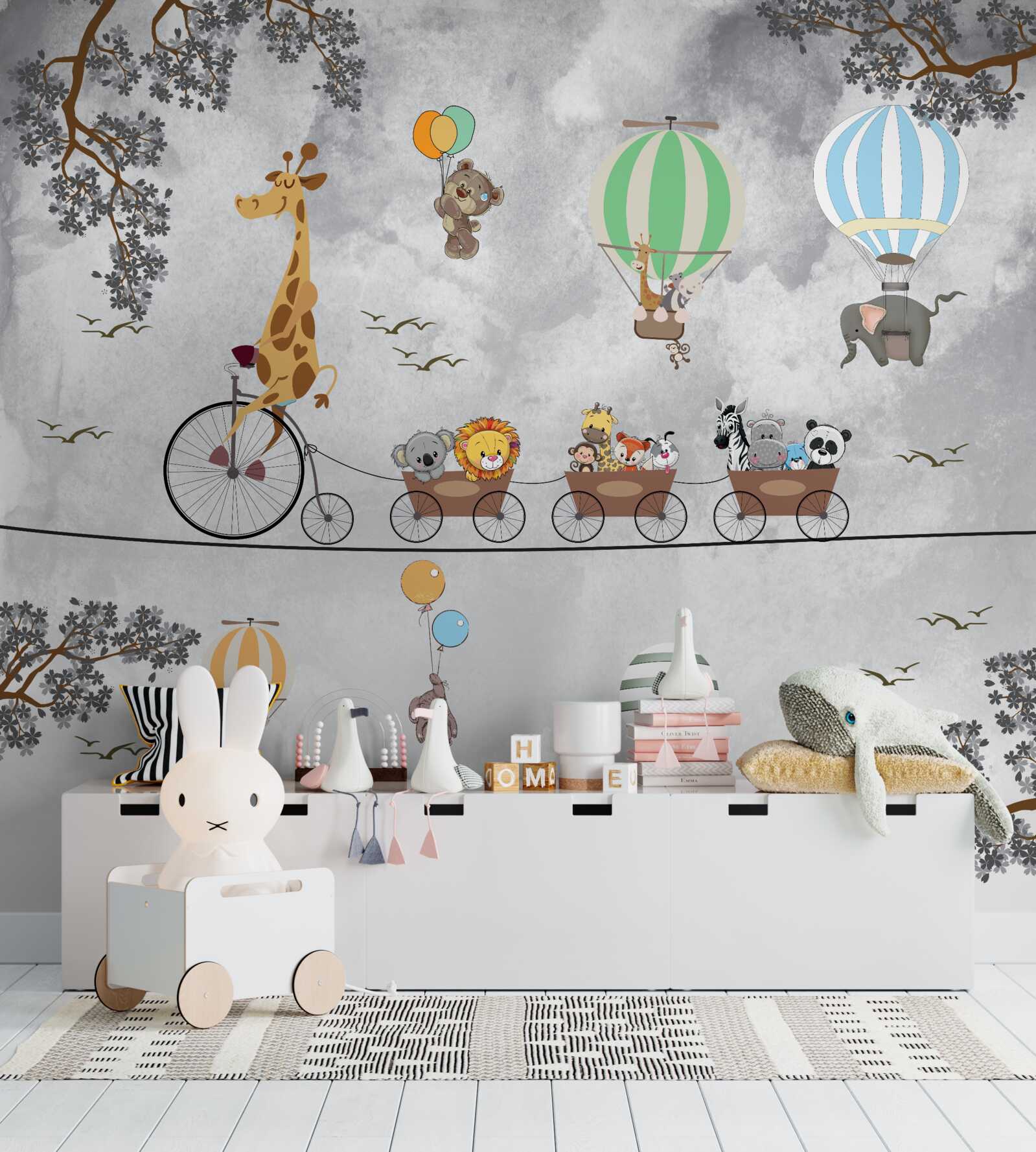 Fototapeta mladých gymnastiek v triede