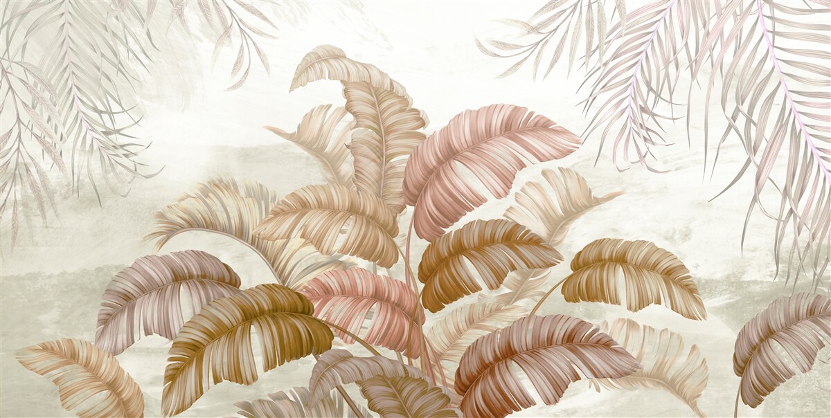 Fototapeta silný tropický ker s listami