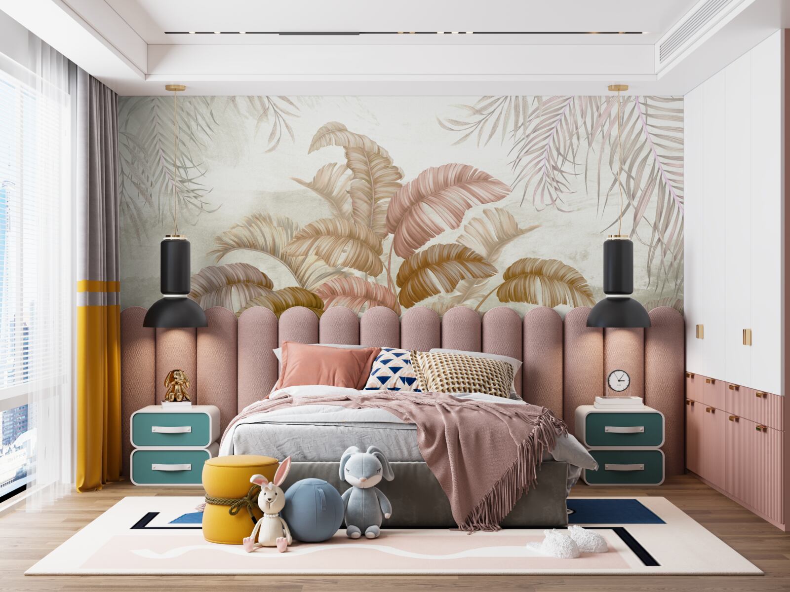 Fototapeta silný tropický ker s listami