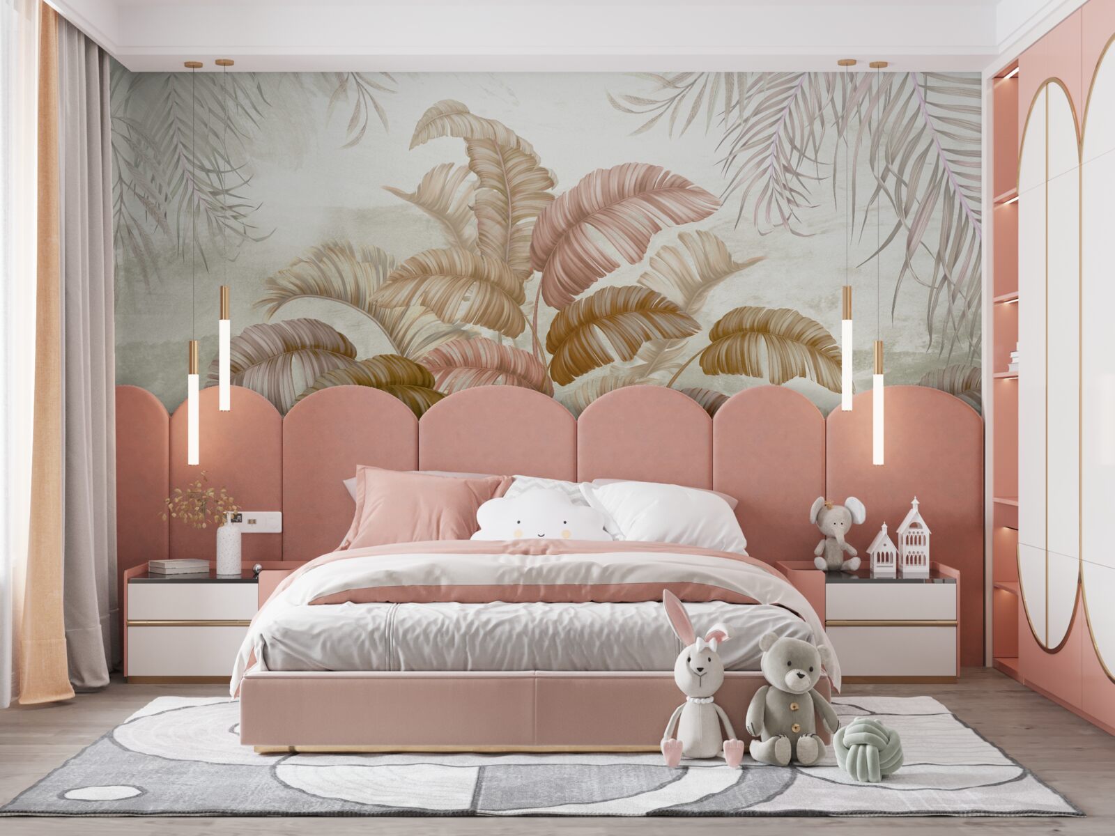 Fototapeta silný tropický ker s listami