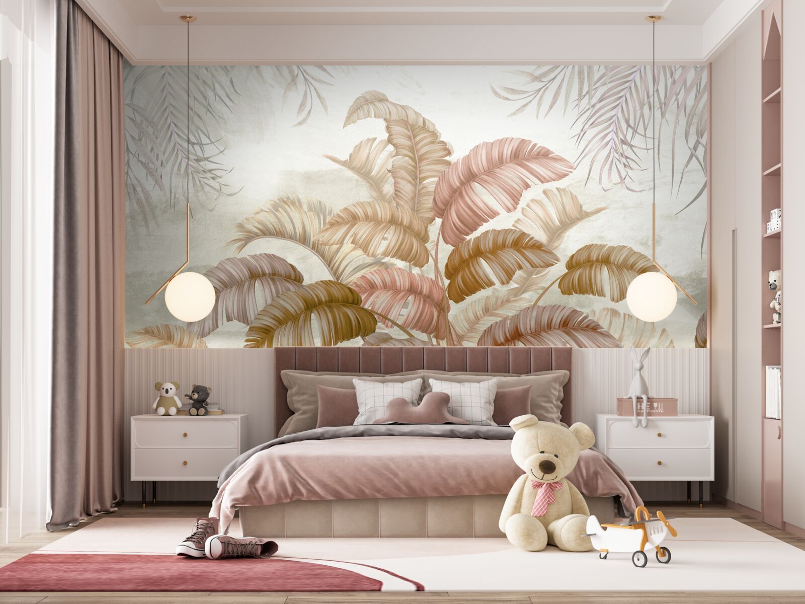 Fototapeta silný tropický ker s listami