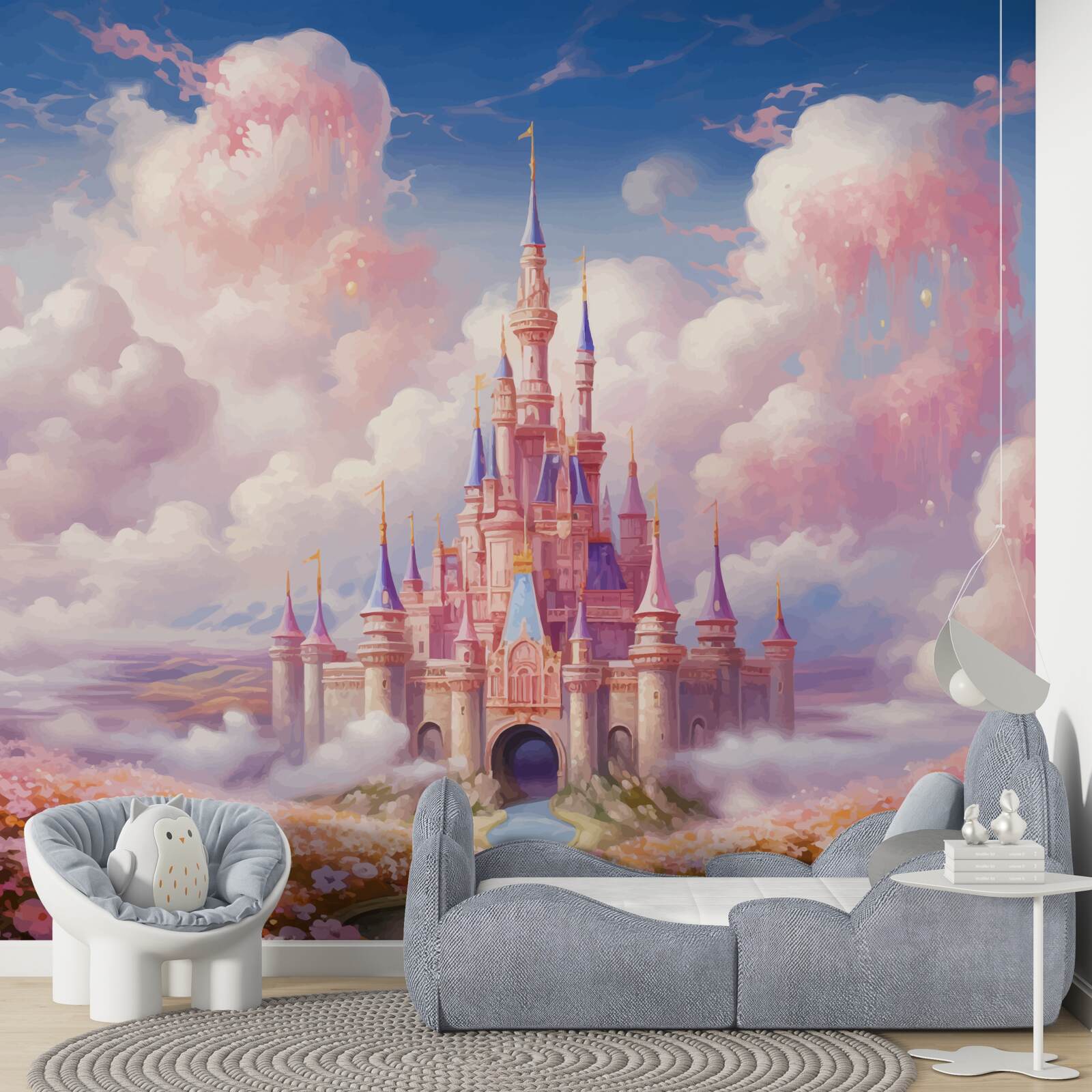 Fototapeta palác princezien medzi oblakmi