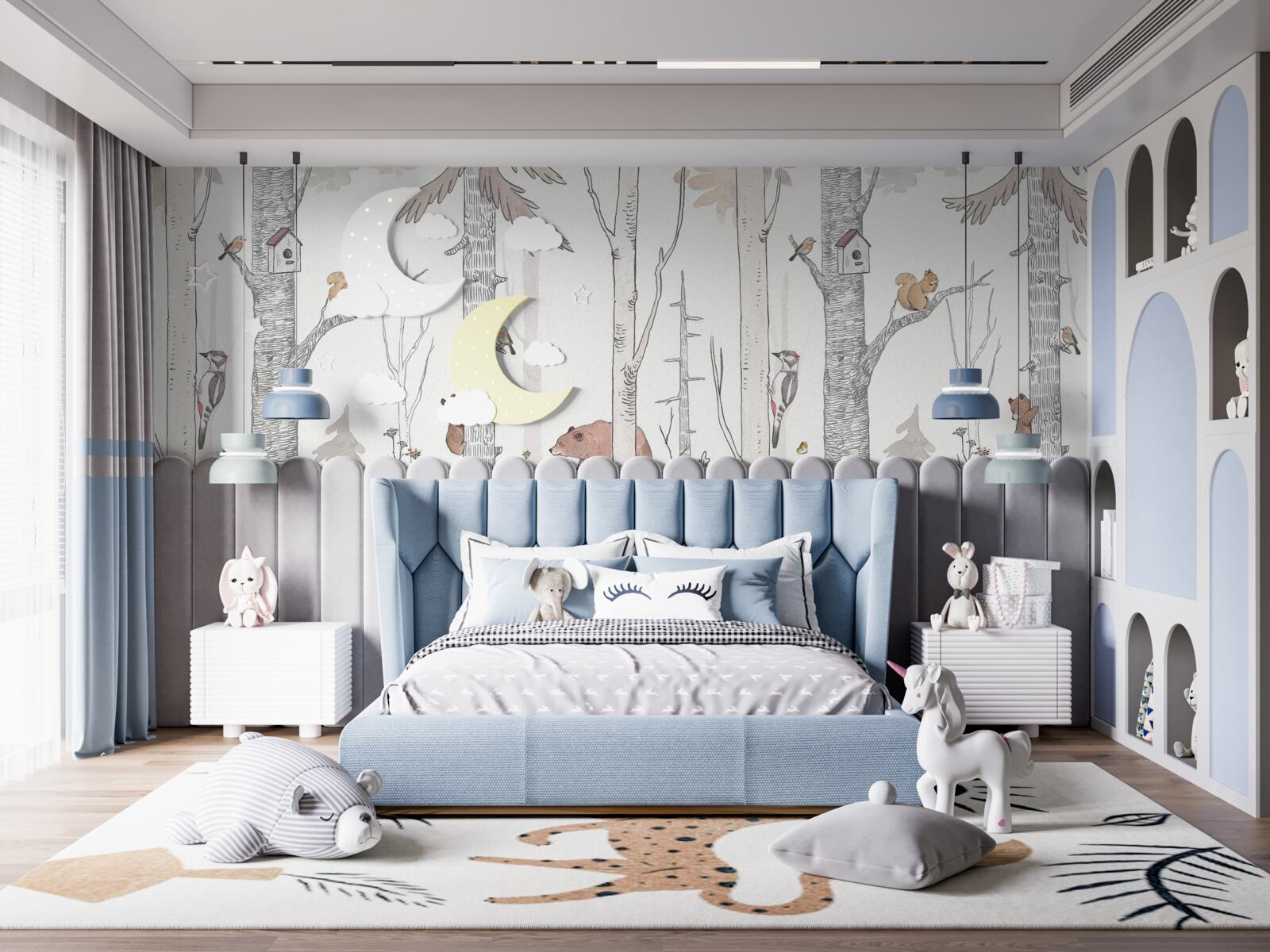 Fototapeta obyvatelia lesa sú zaneprázdnení svojimi vlastnými záležitosťami