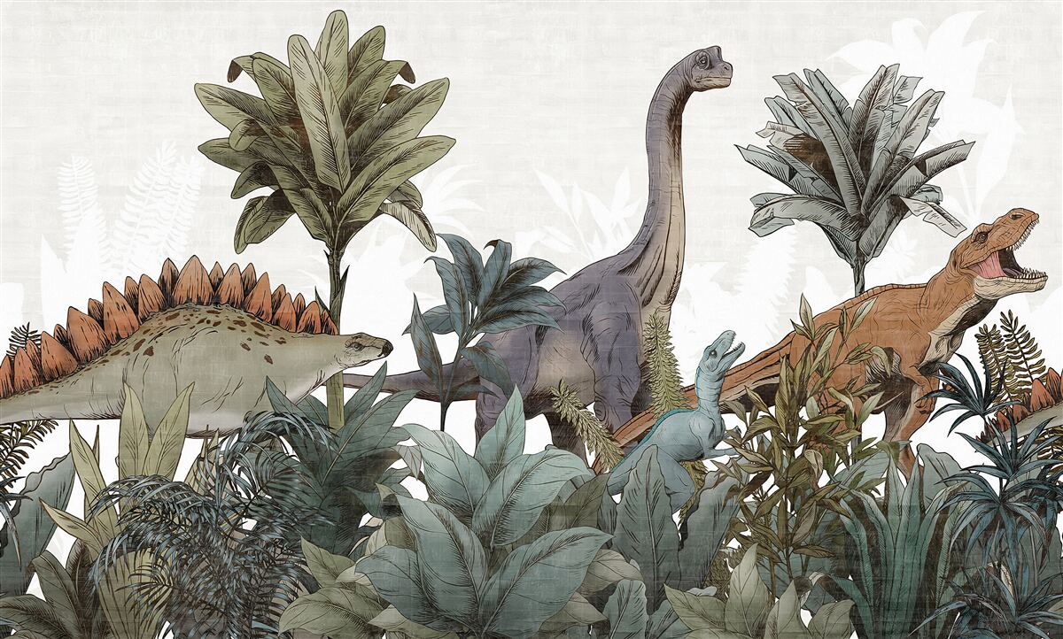 Fototapeta obrovské vintage dinosaury