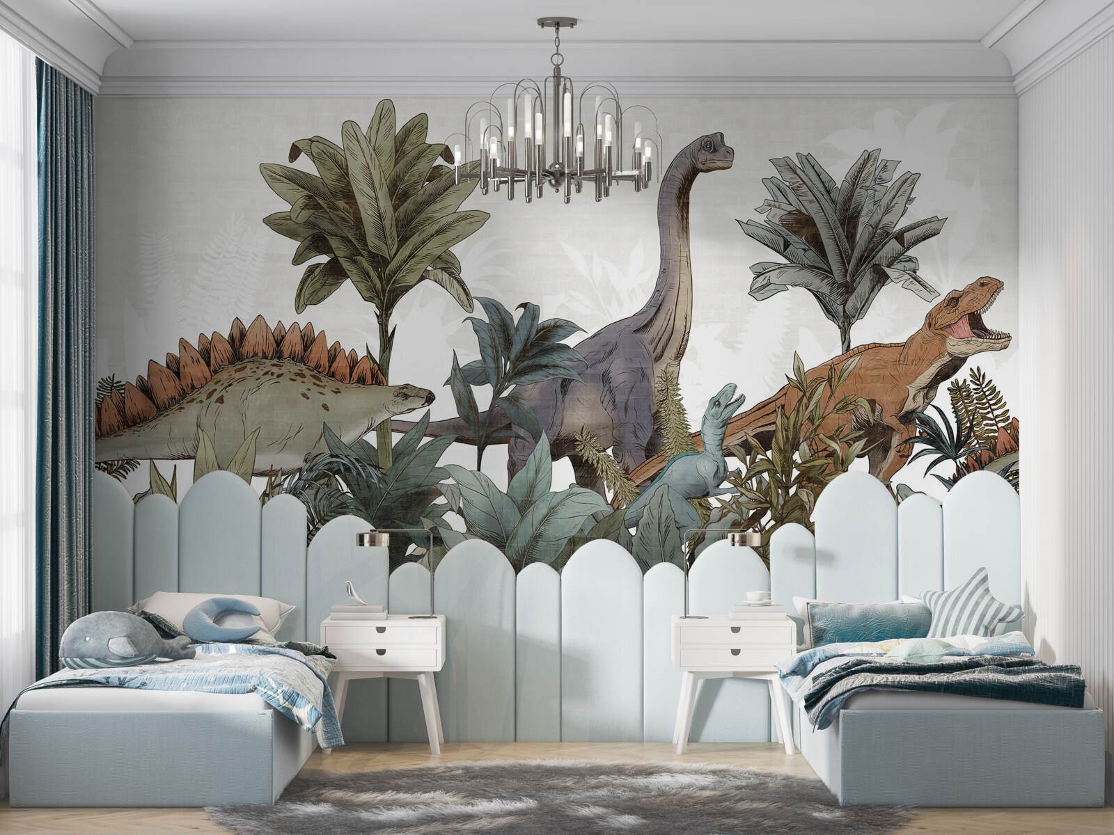 Fototapeta obrovské vintage dinosaury