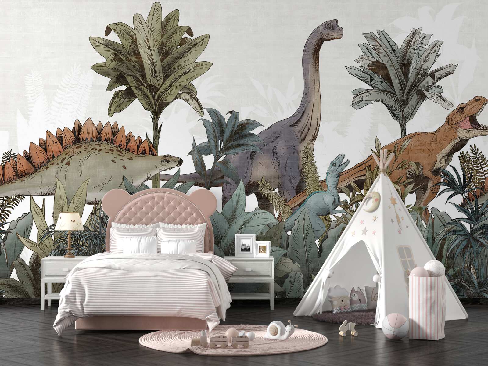 Fototapeta obrovské vintage dinosaury