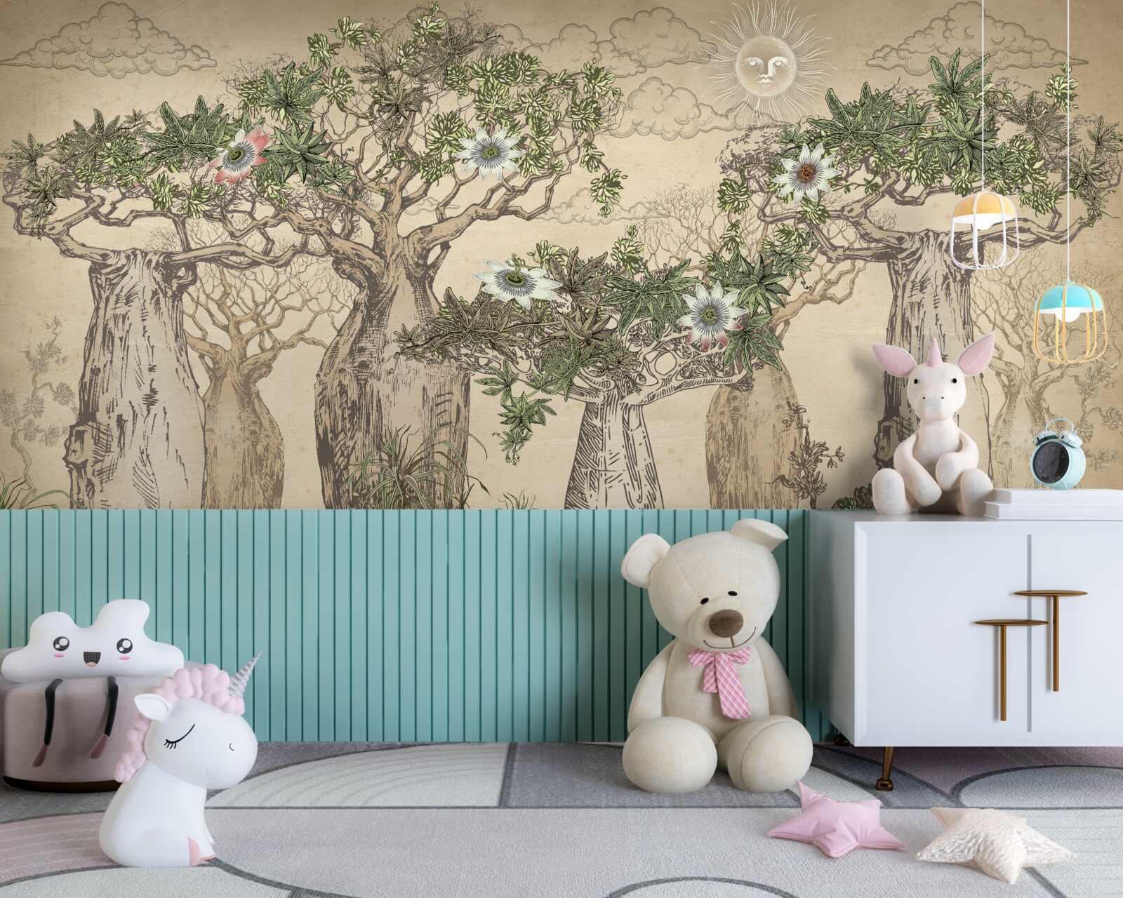 Fototapeta mocné a majestátne baobaby