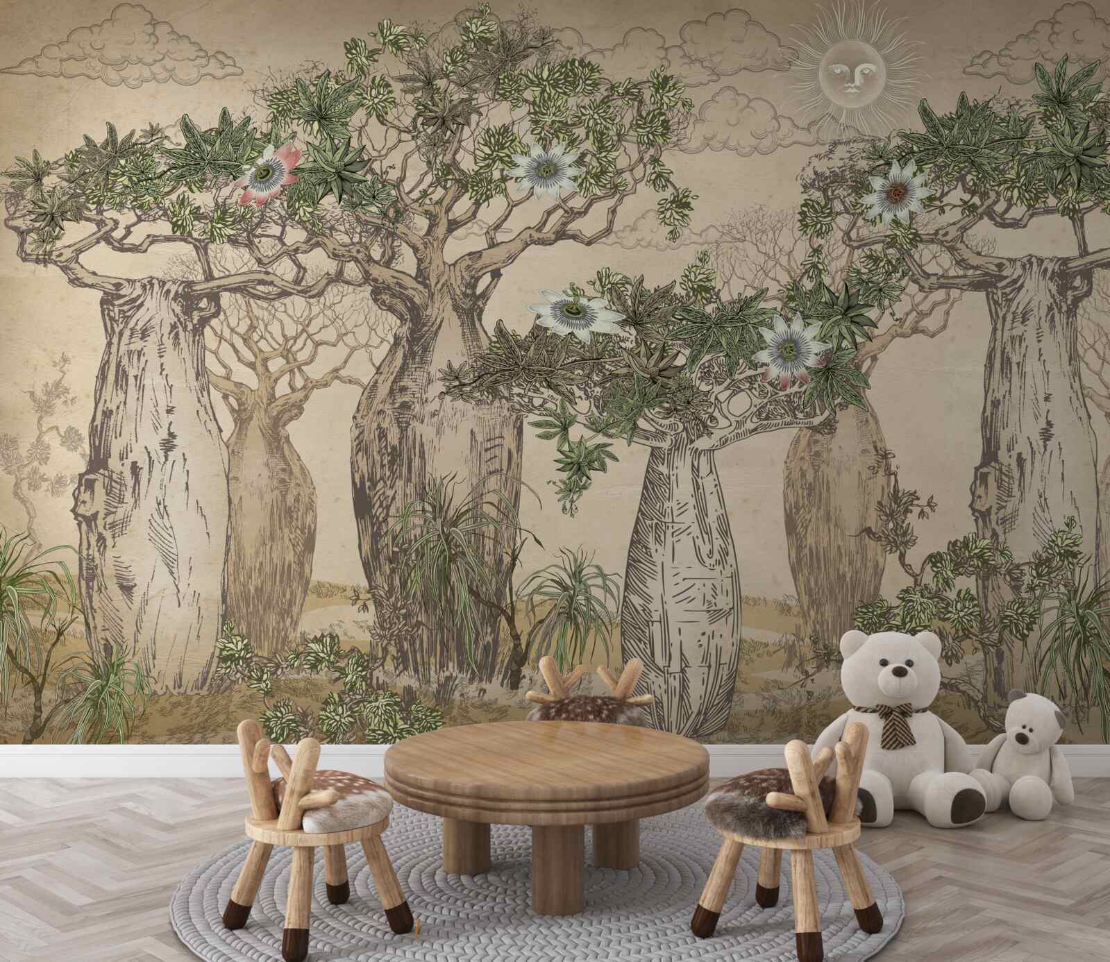 Fototapeta mocné a majestátne baobaby