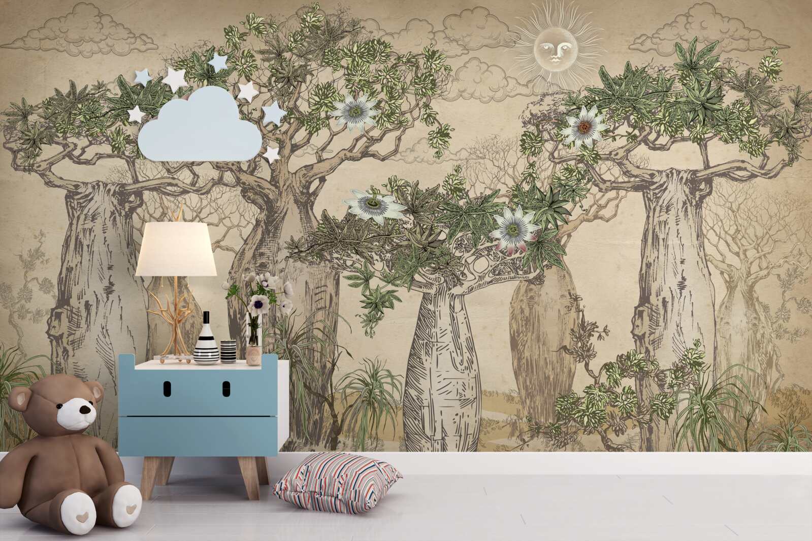 Fototapeta mocné a majestátne baobaby